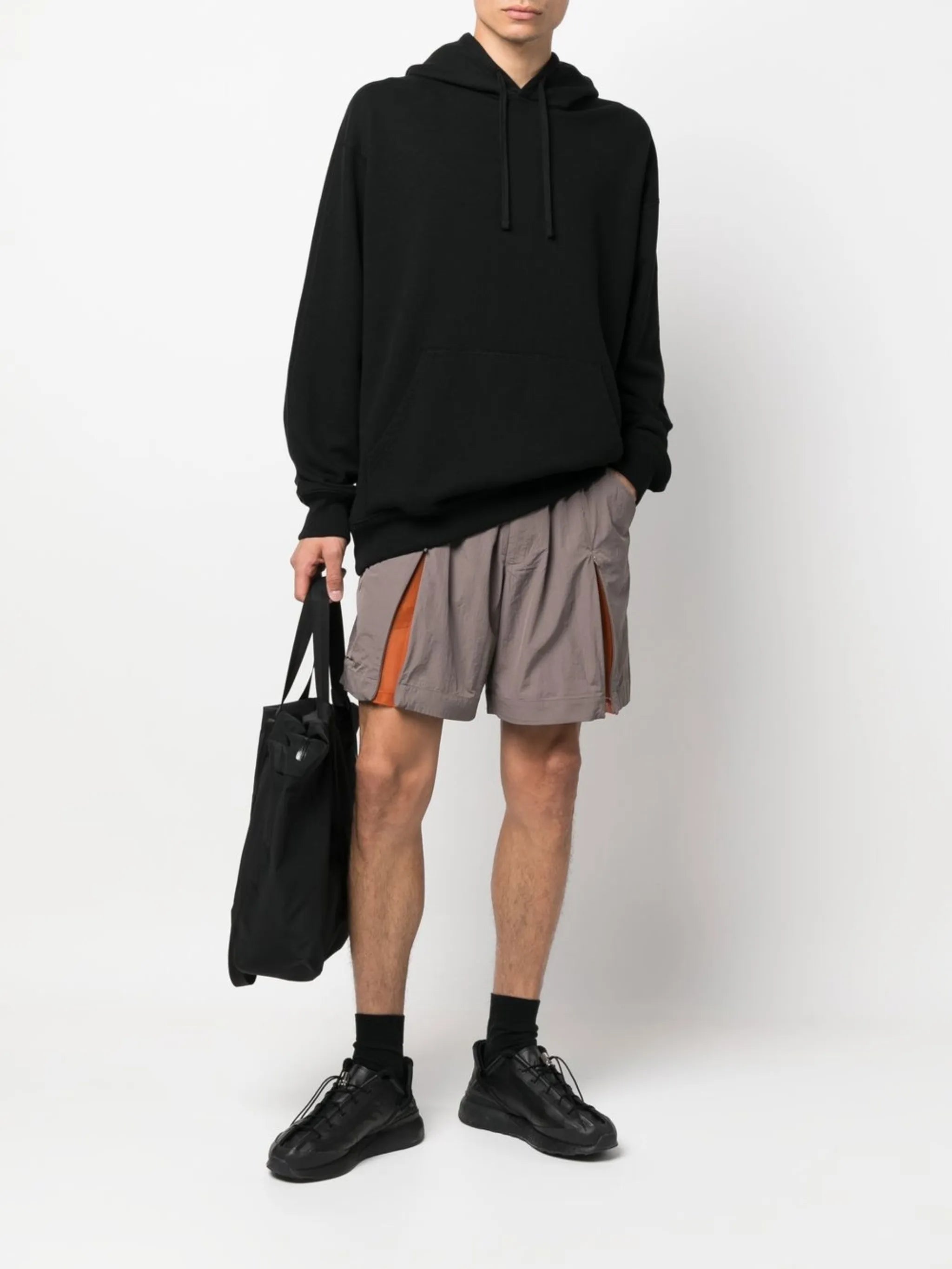 colour-block track shorts