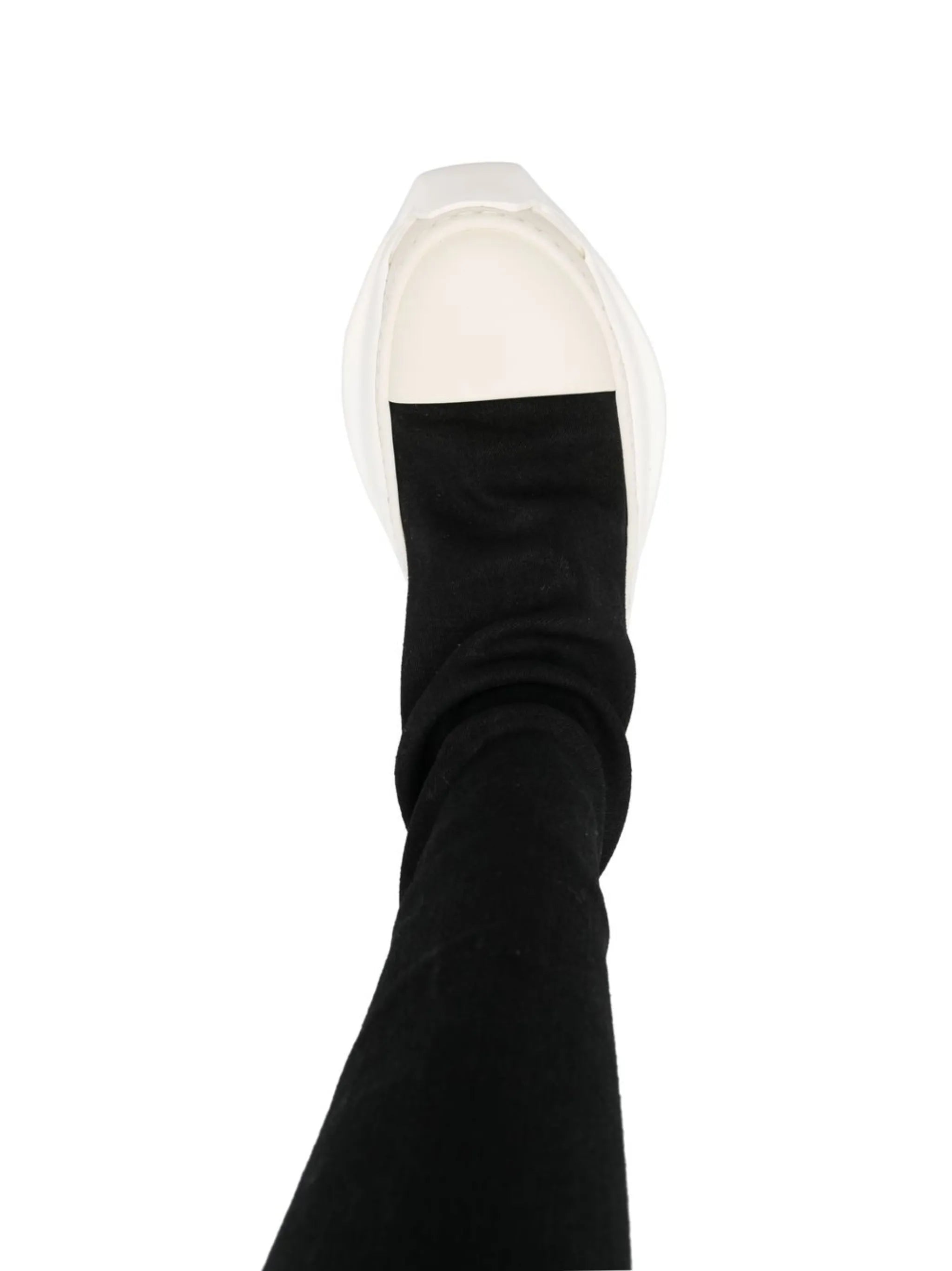 Abstract thigh-high boots