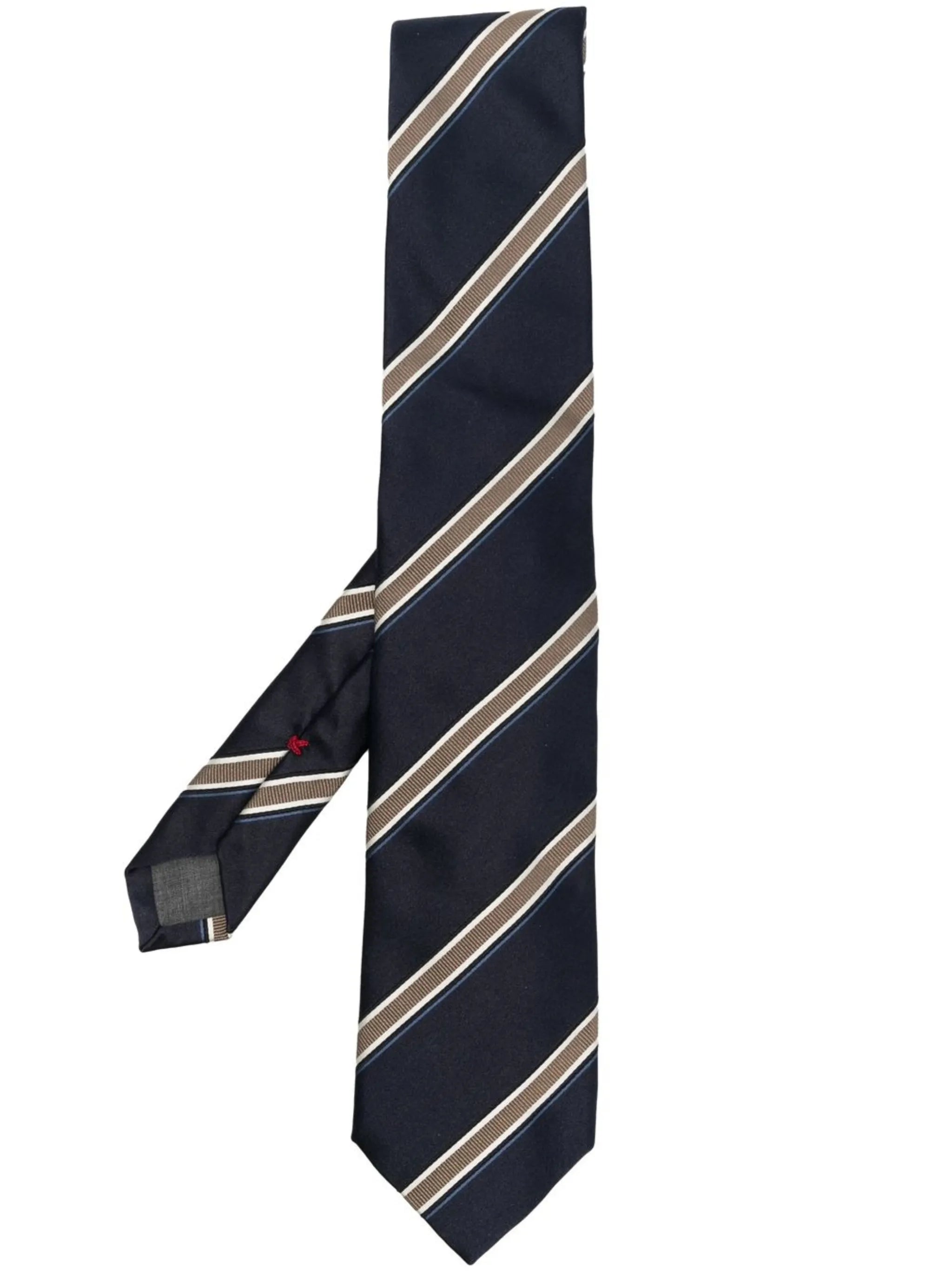 satin stripe-print tie