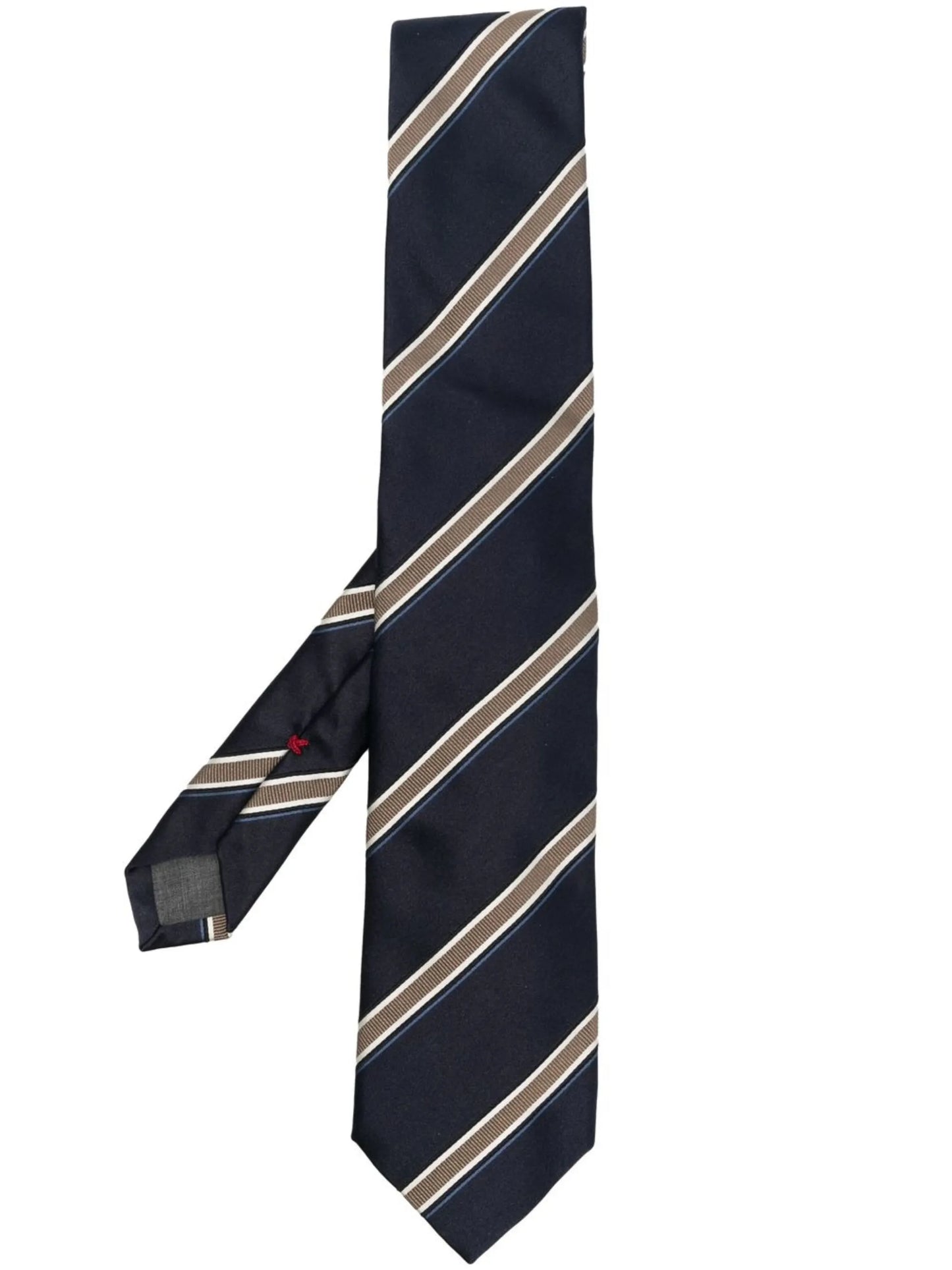 satin stripe-print tie