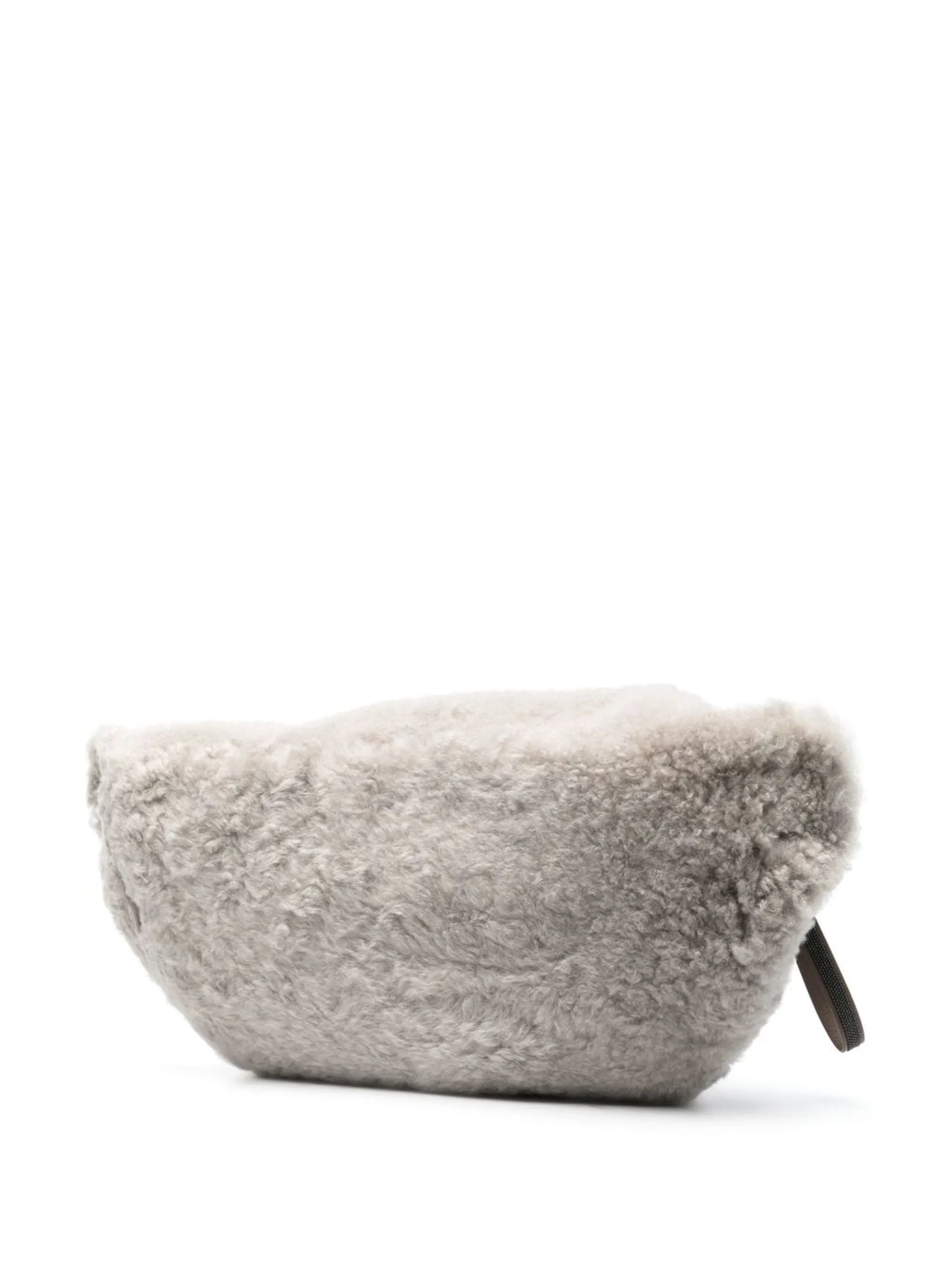 Frosty shearling belt bag