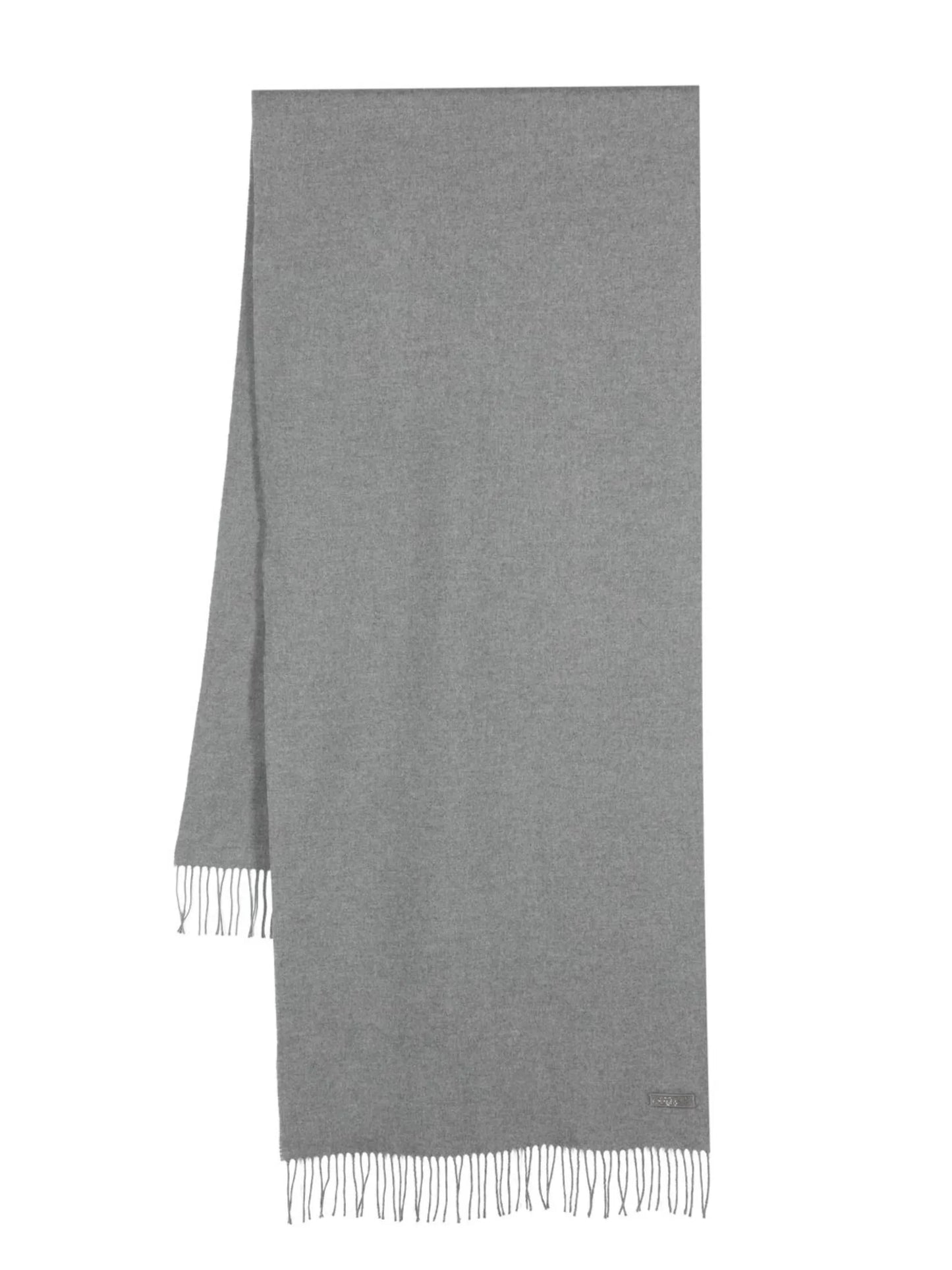fringed silk scarf