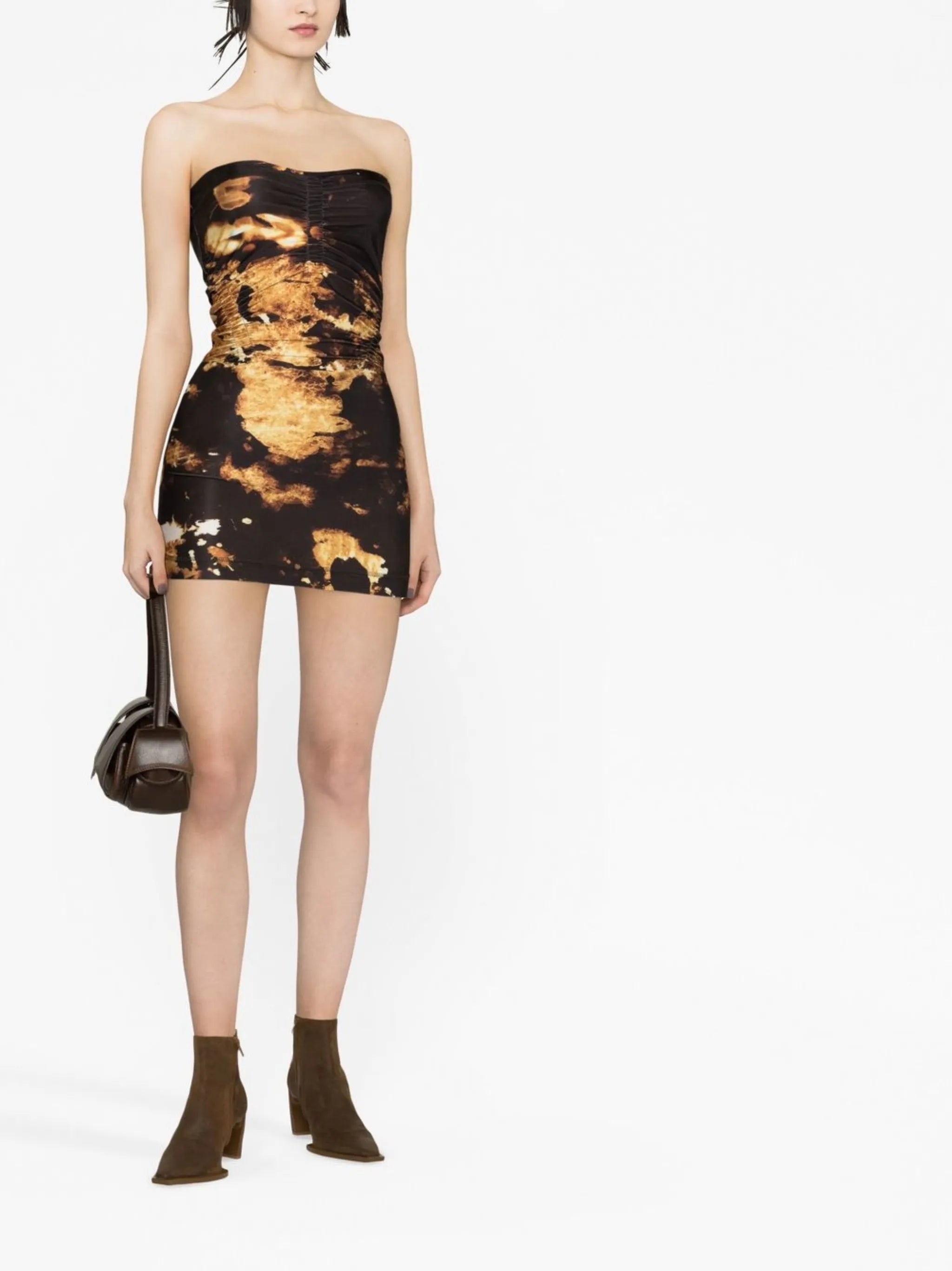 Skinn strapless mini dress