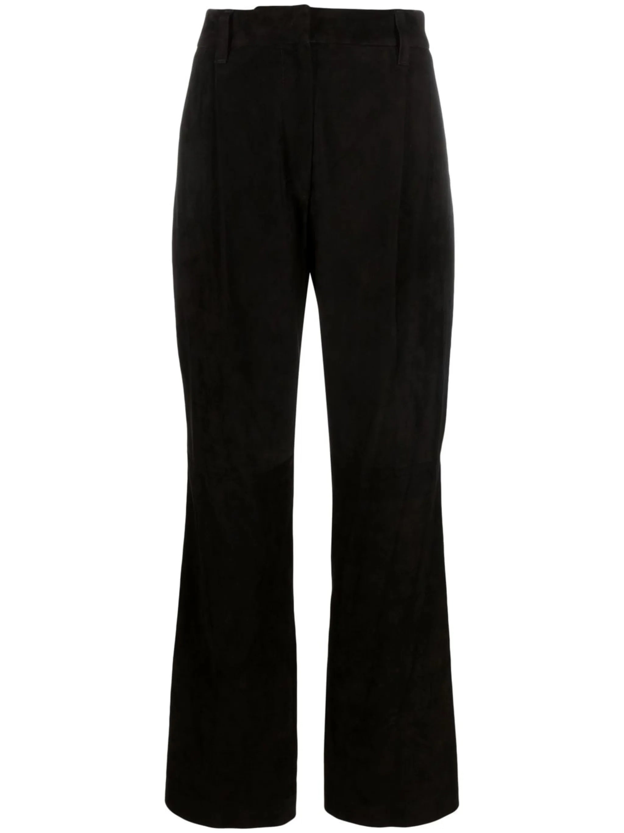 high-waisted tailored trousers
