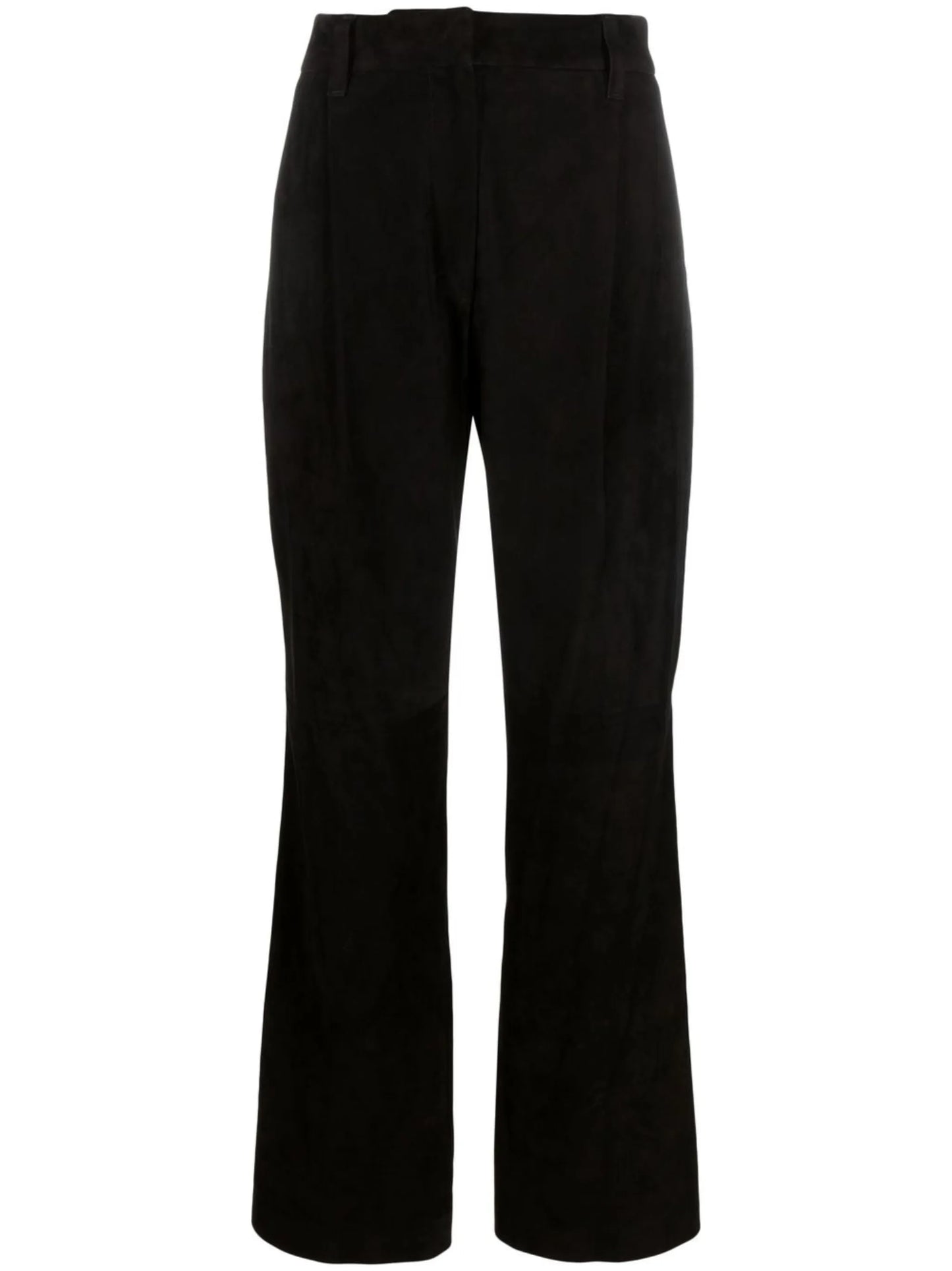 high-waisted tailored trousers