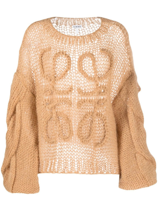 Anagram open-knit jumper