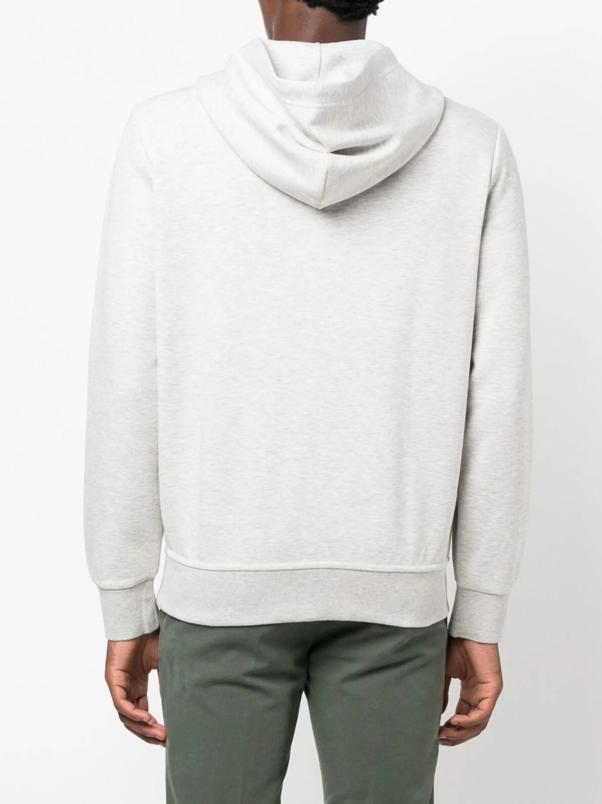 logo-embroidered zip-up hoodie