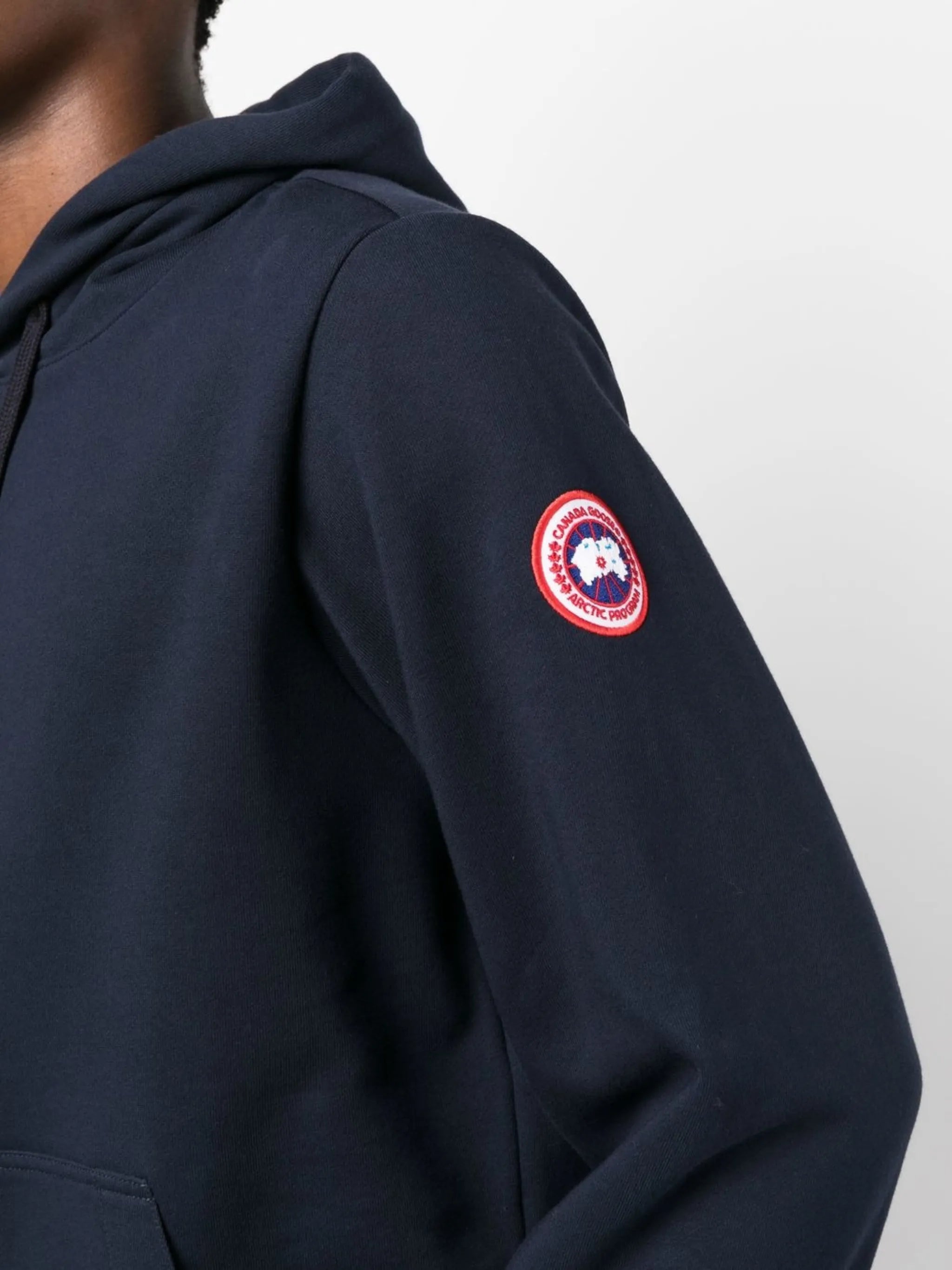 Huron logo-patch hoodie