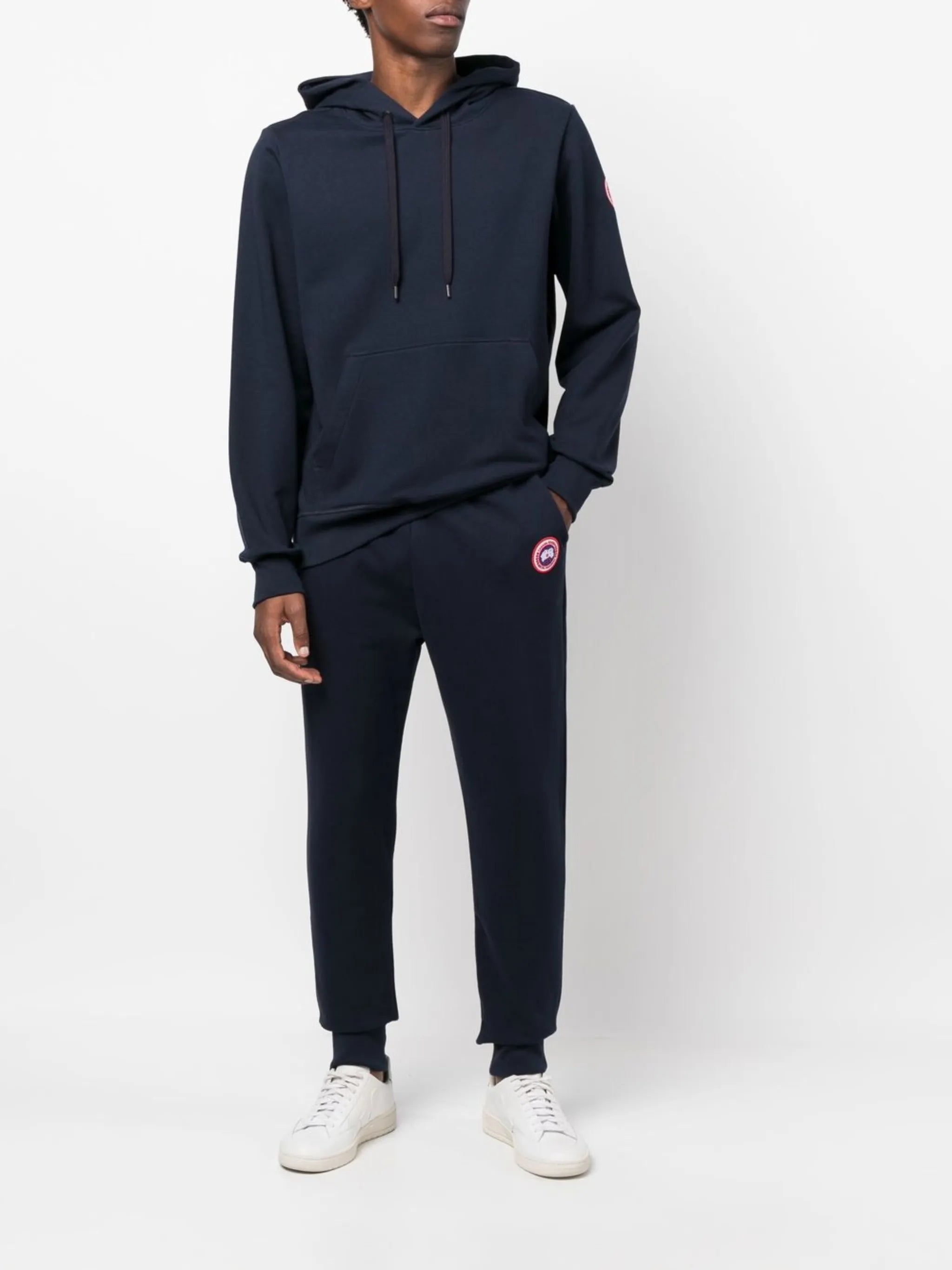 Huron logo-patch hoodie