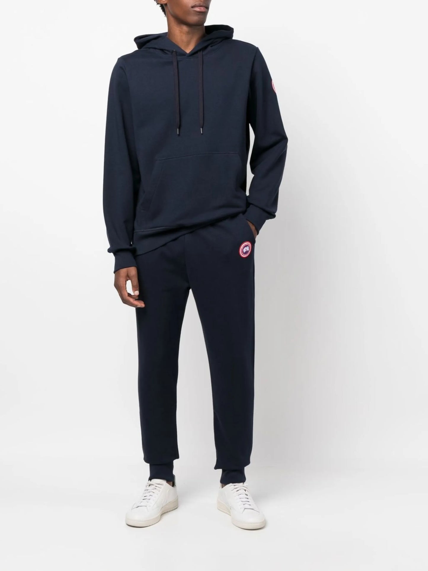 Huron logo-patch hoodie