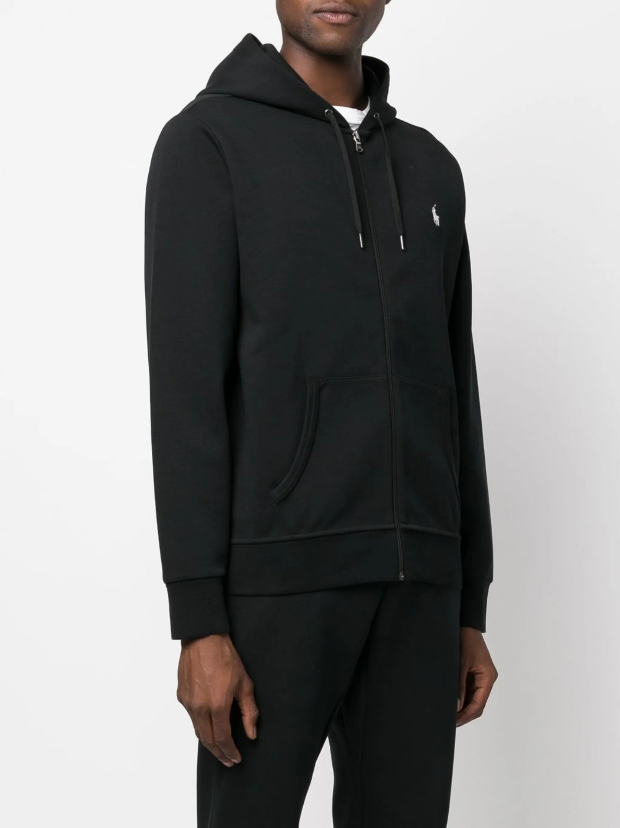 embroidery-logo pullover hoodie