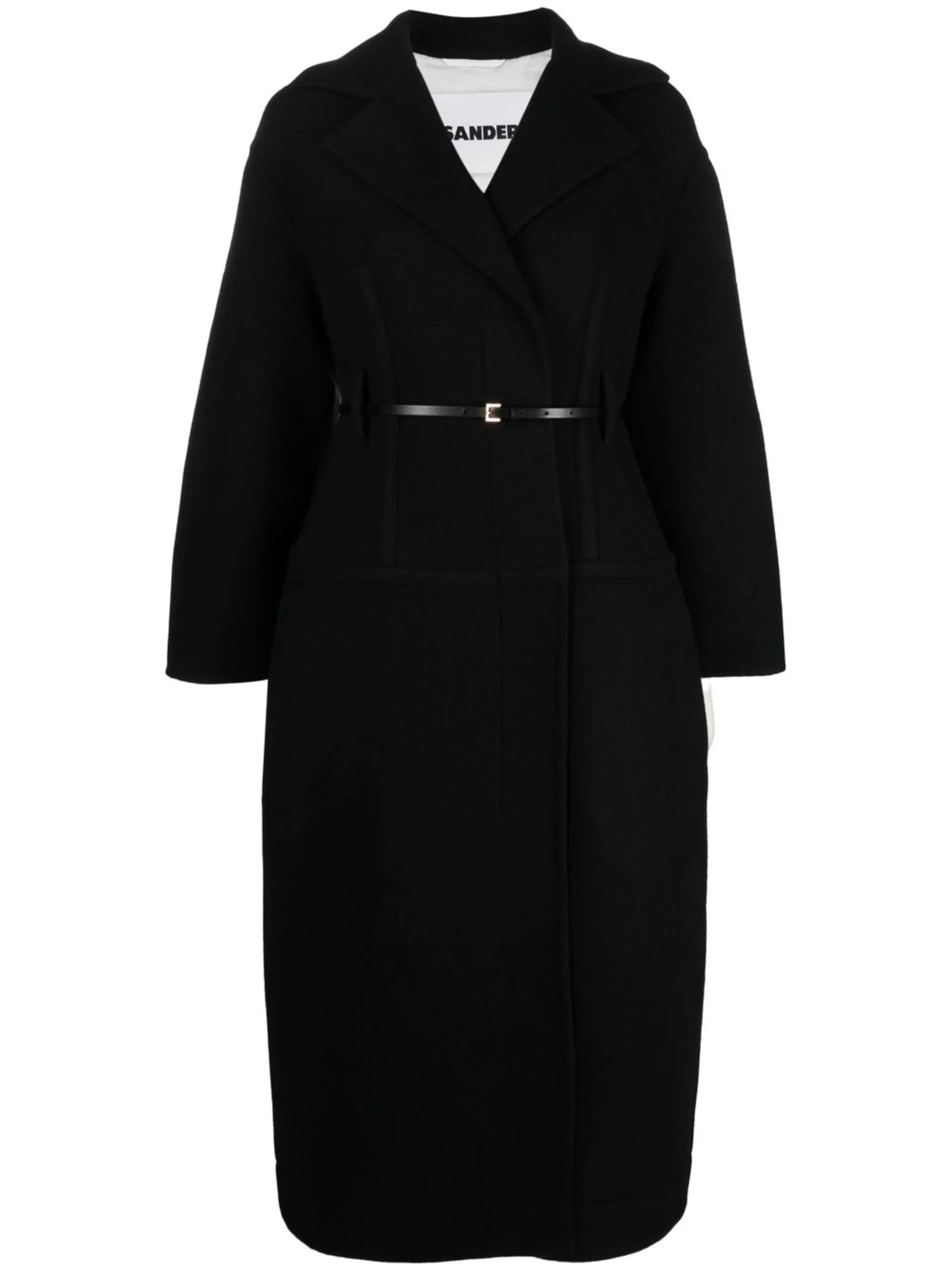 belted wool coat