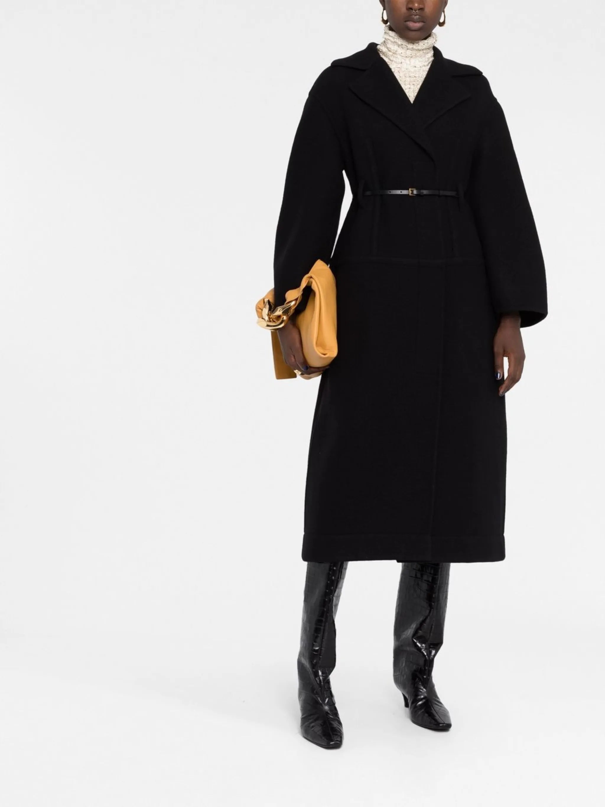 belted wool coat