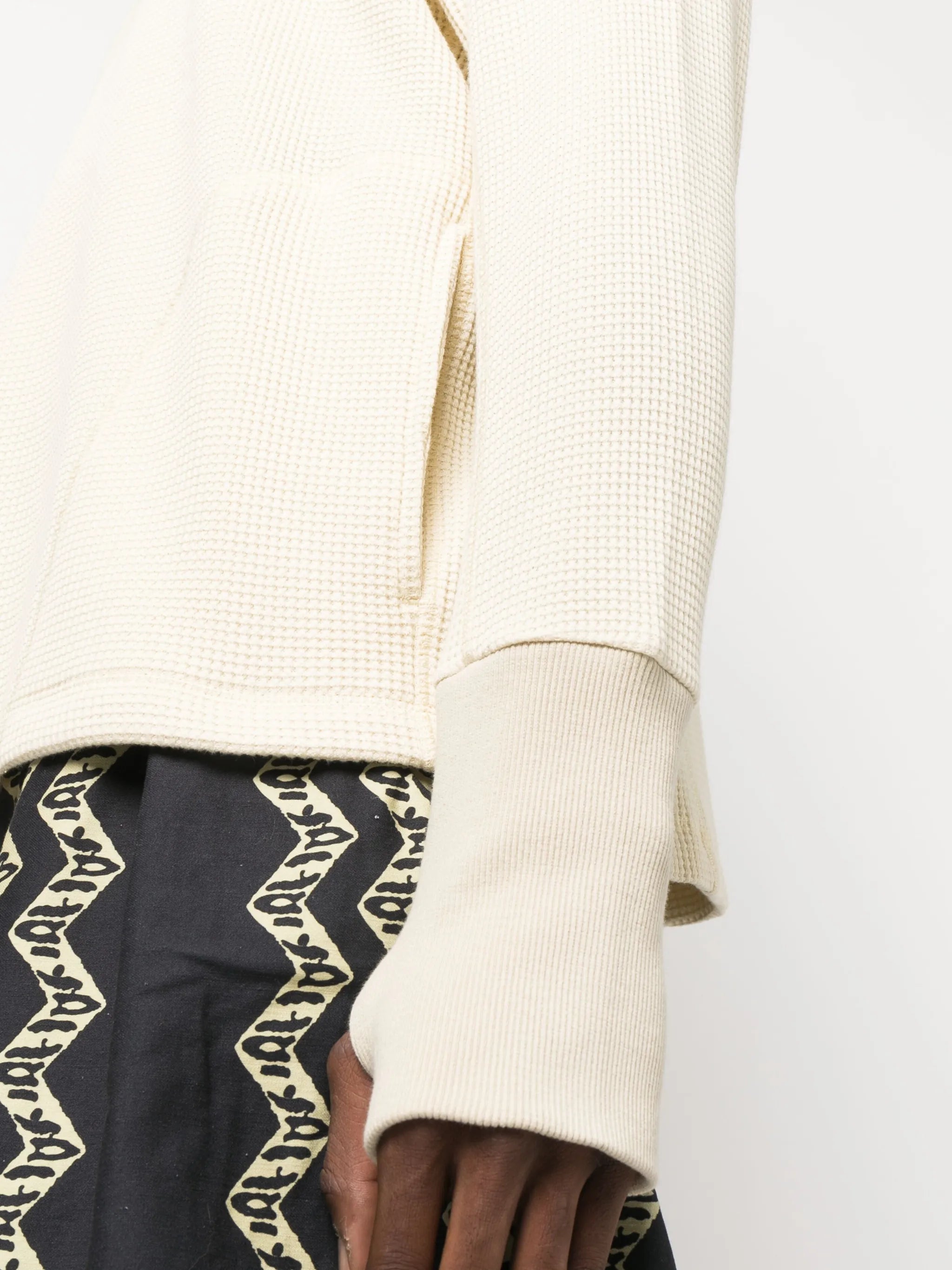 Waffle Crew knit jumper