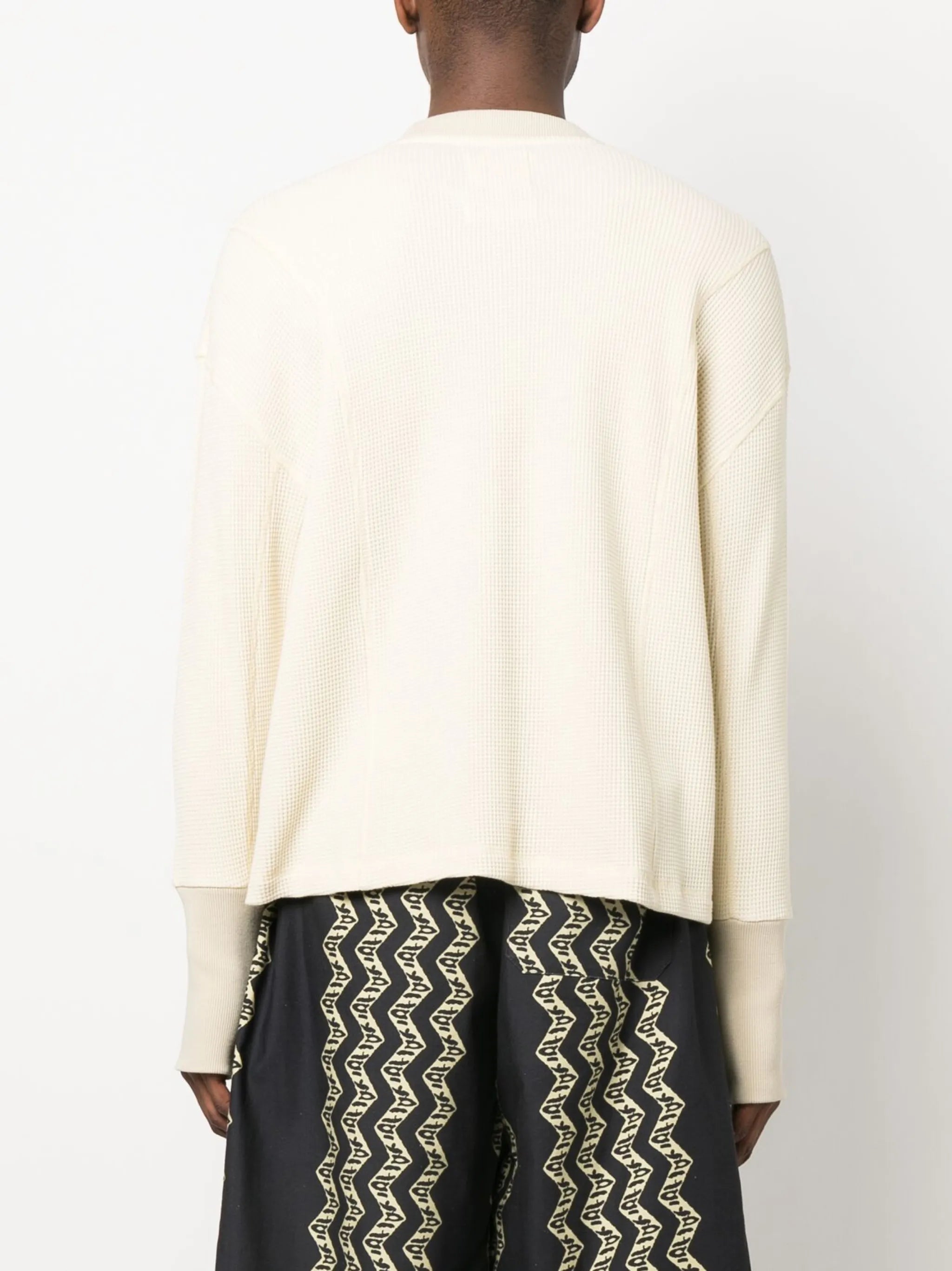Waffle Crew knit jumper