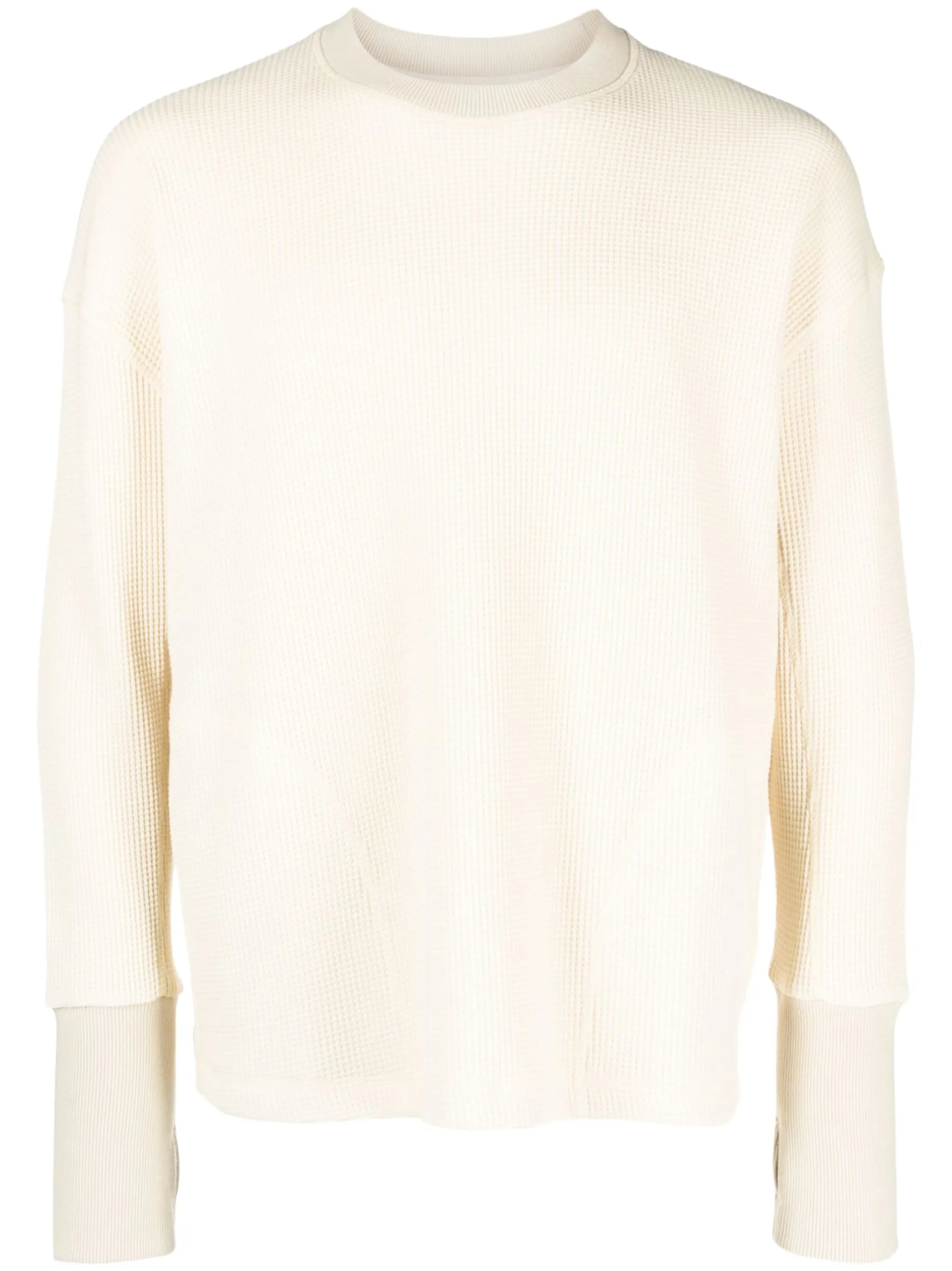 Waffle Crew knit jumper