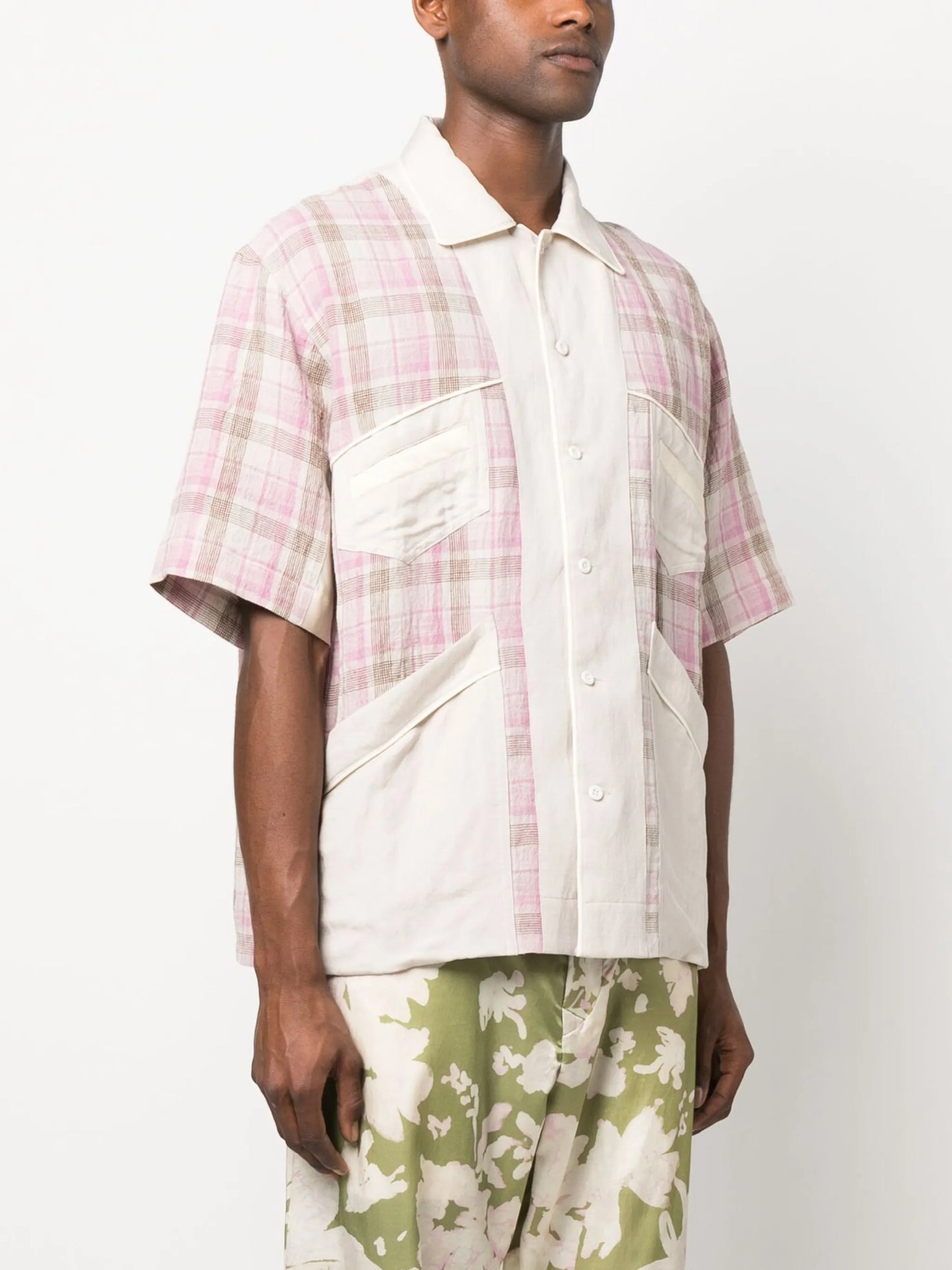 plaid check pattern shirt