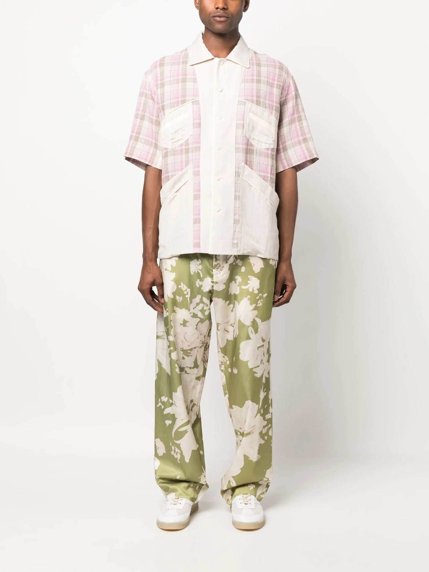 plaid check pattern shirt
