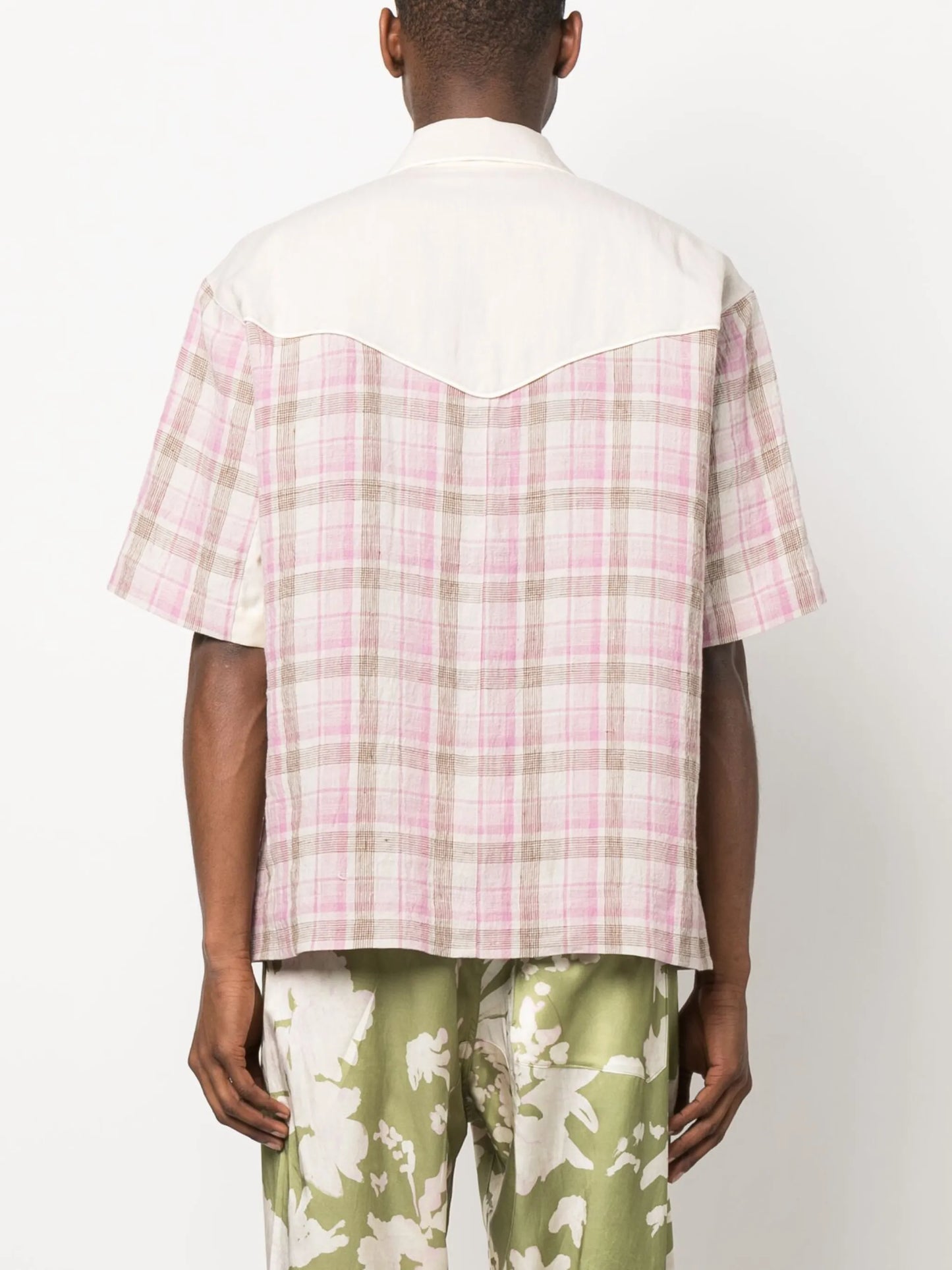 plaid check pattern shirt