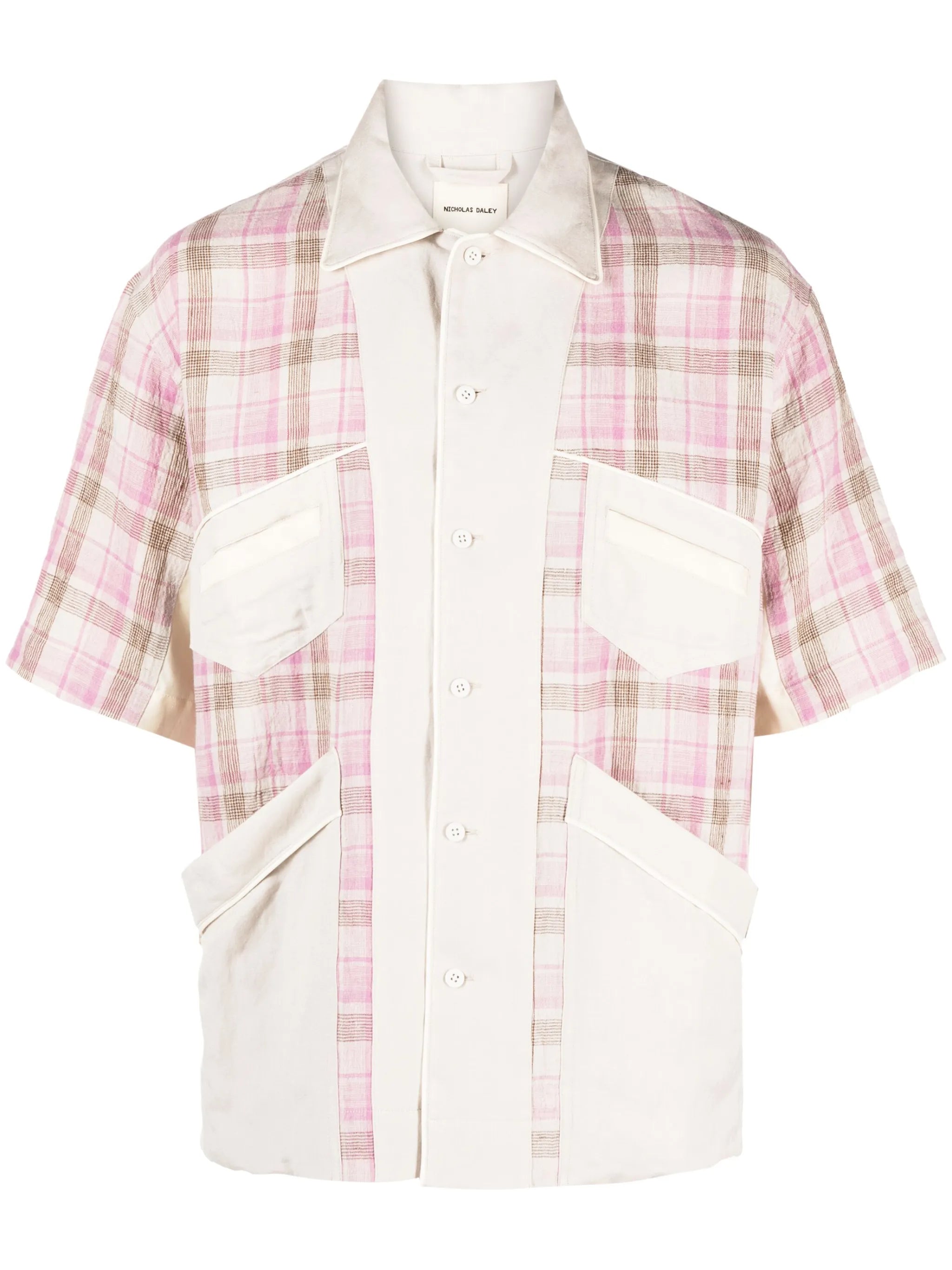plaid check pattern shirt