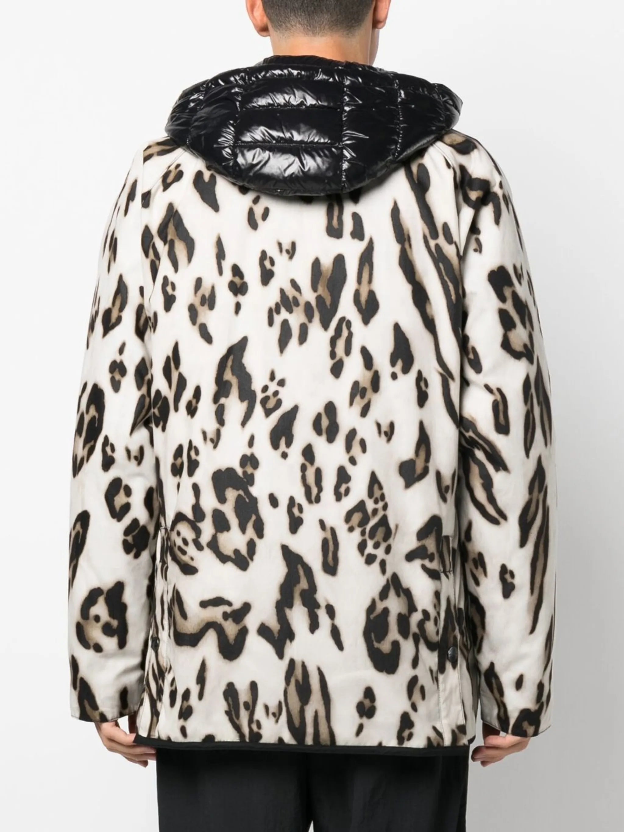 Wight leopard-print down jacket