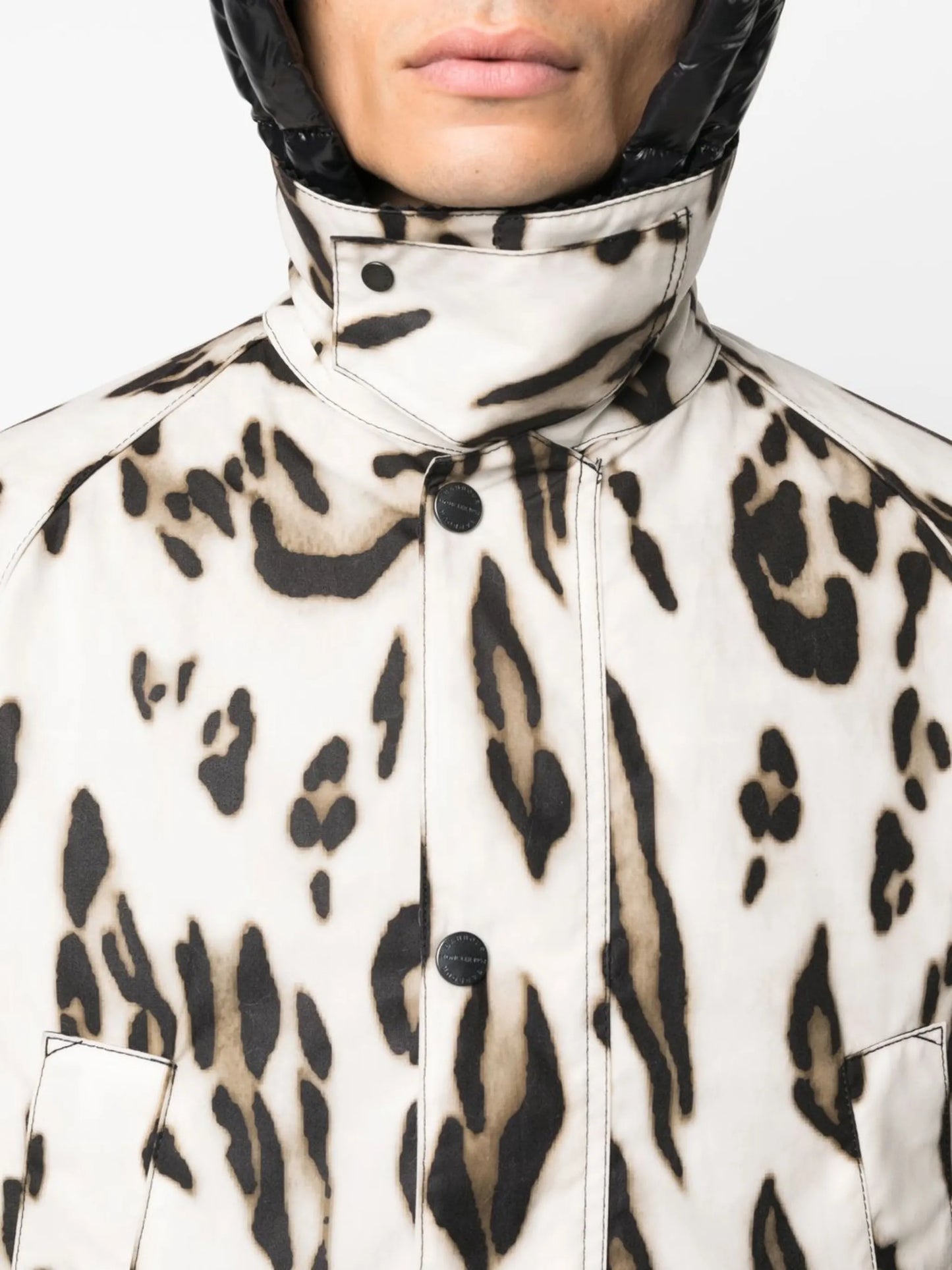 Wight leopard-print down jacket