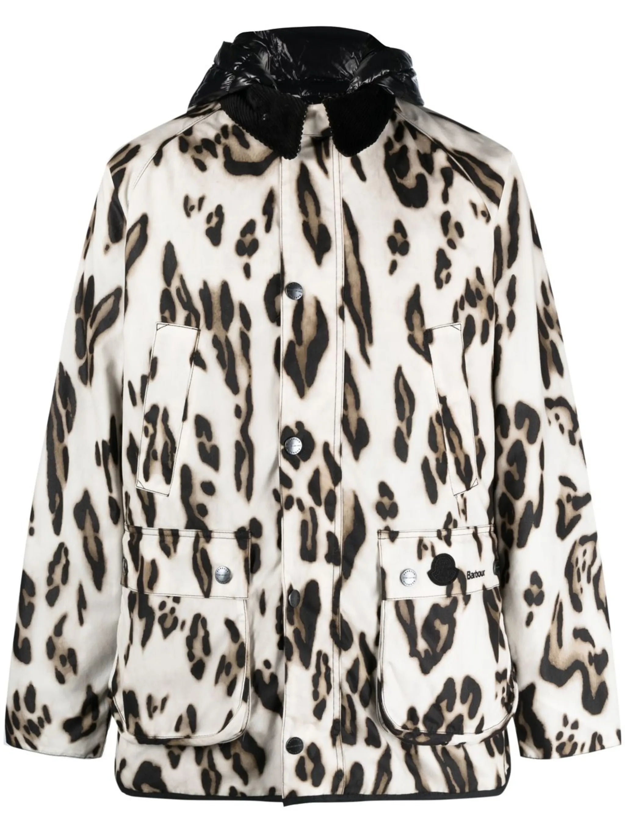Wight leopard-print down jacket
