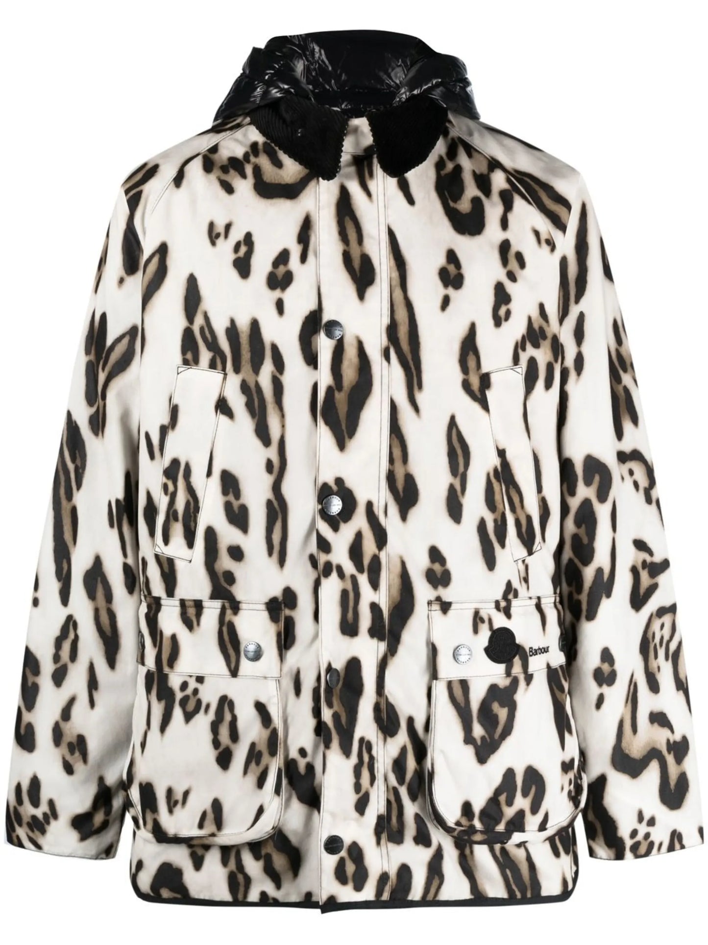 Wight leopard-print down jacket