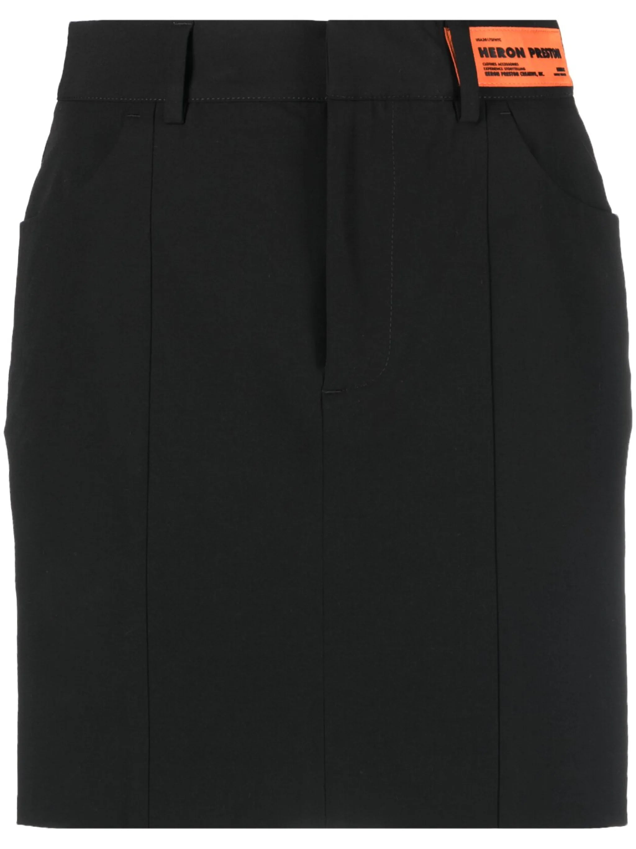 logo-patch mini skirt