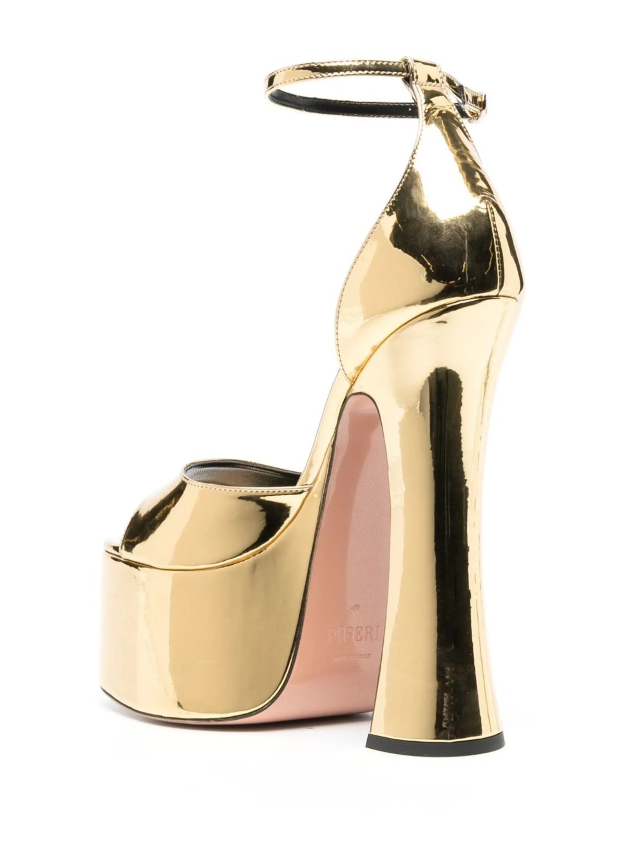 Rosalia metallic-effect platform sandals