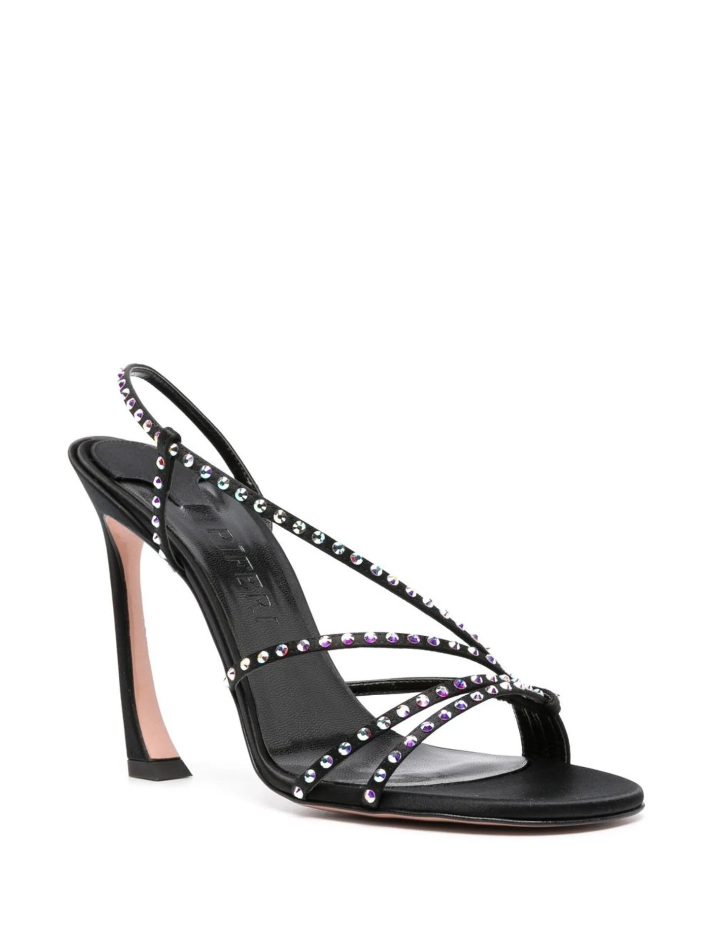 120mm rhinestone slingback sandals