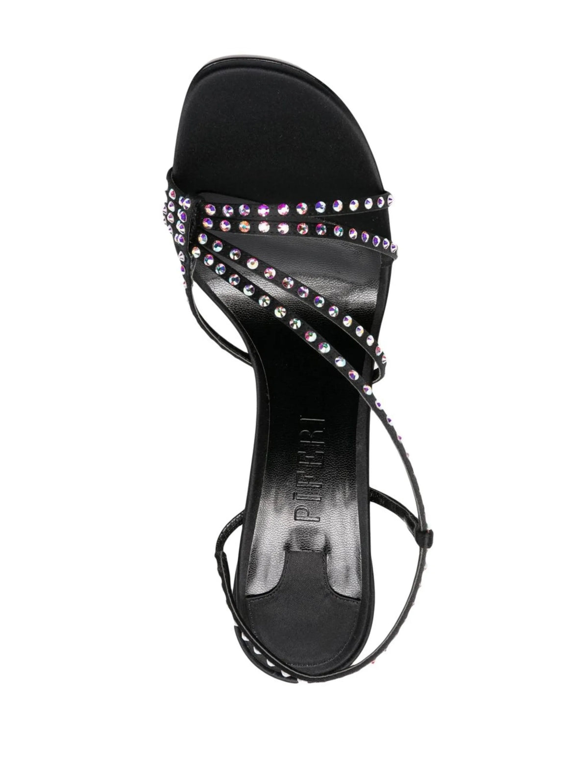 120mm rhinestone slingback sandals