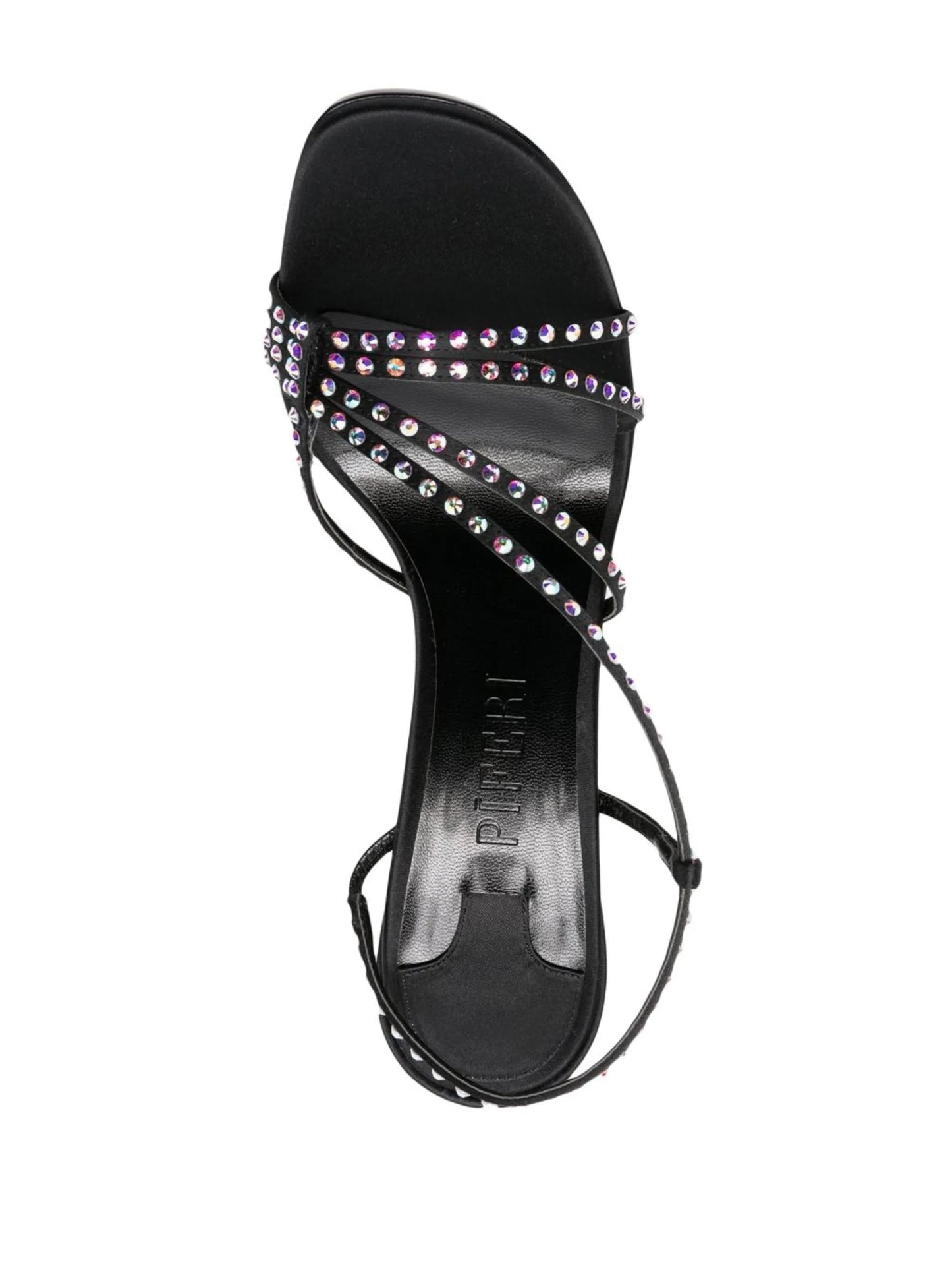 120mm rhinestone slingback sandals