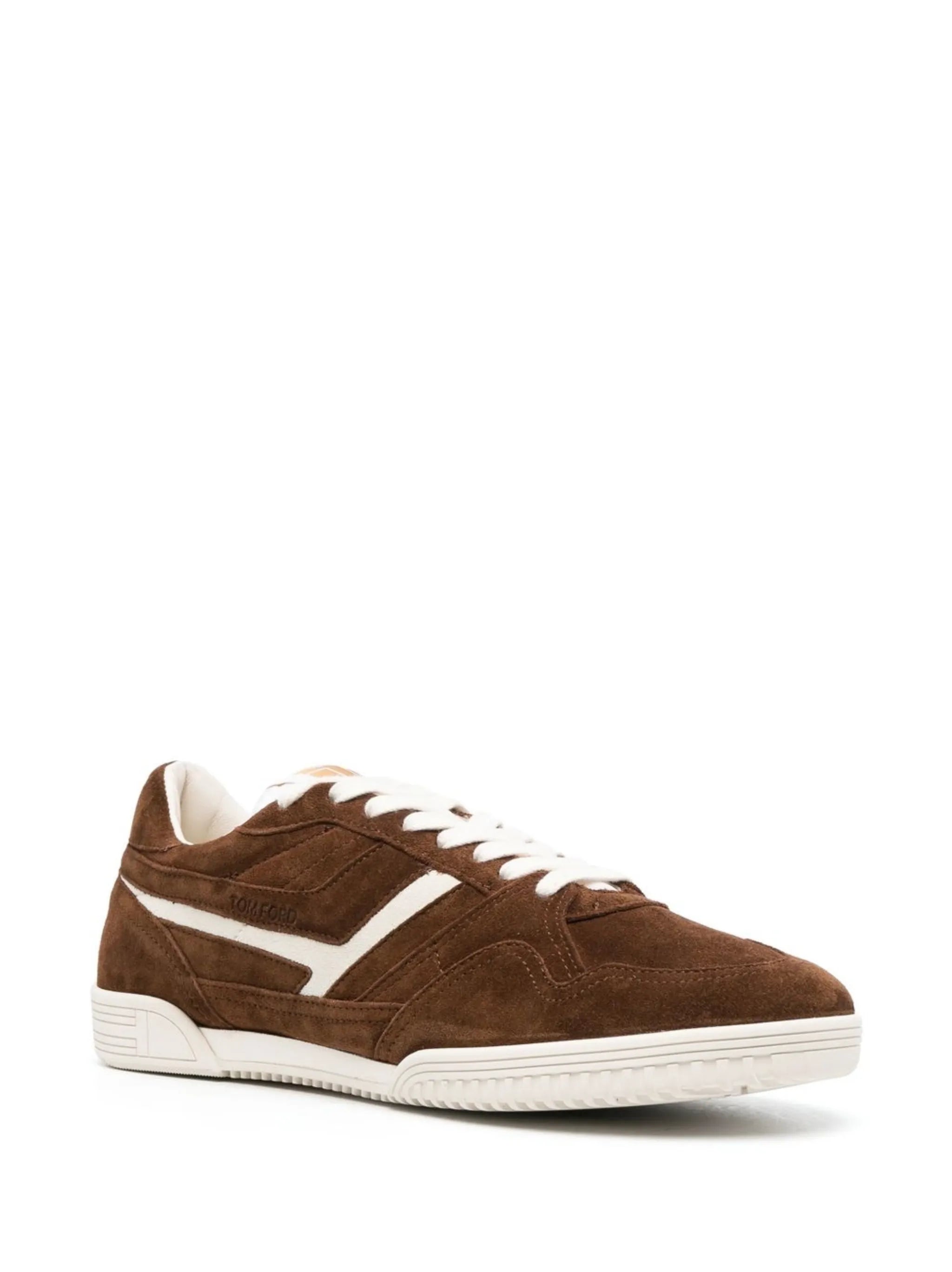 two-tone suede sneakers