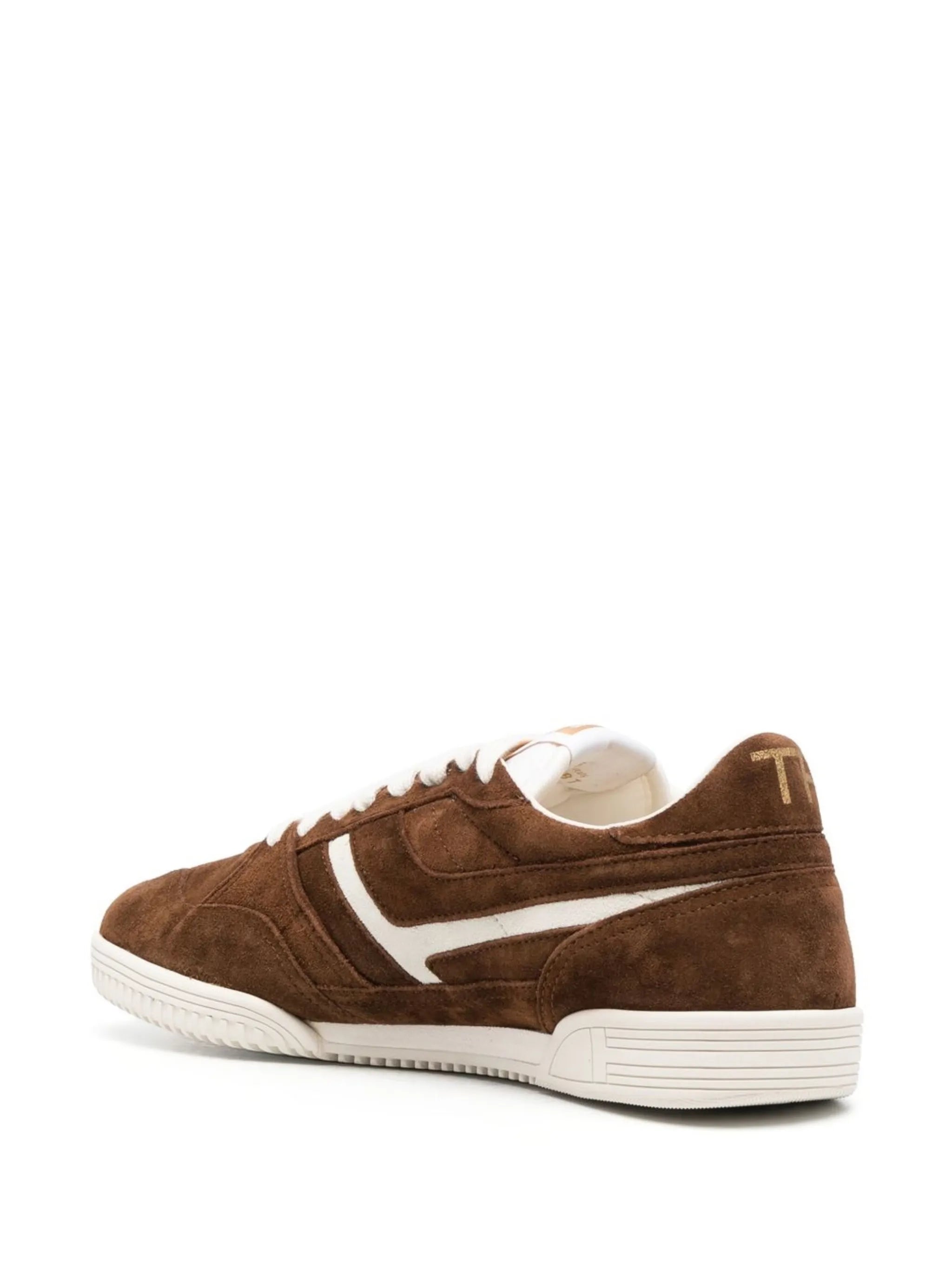 two-tone suede sneakers
