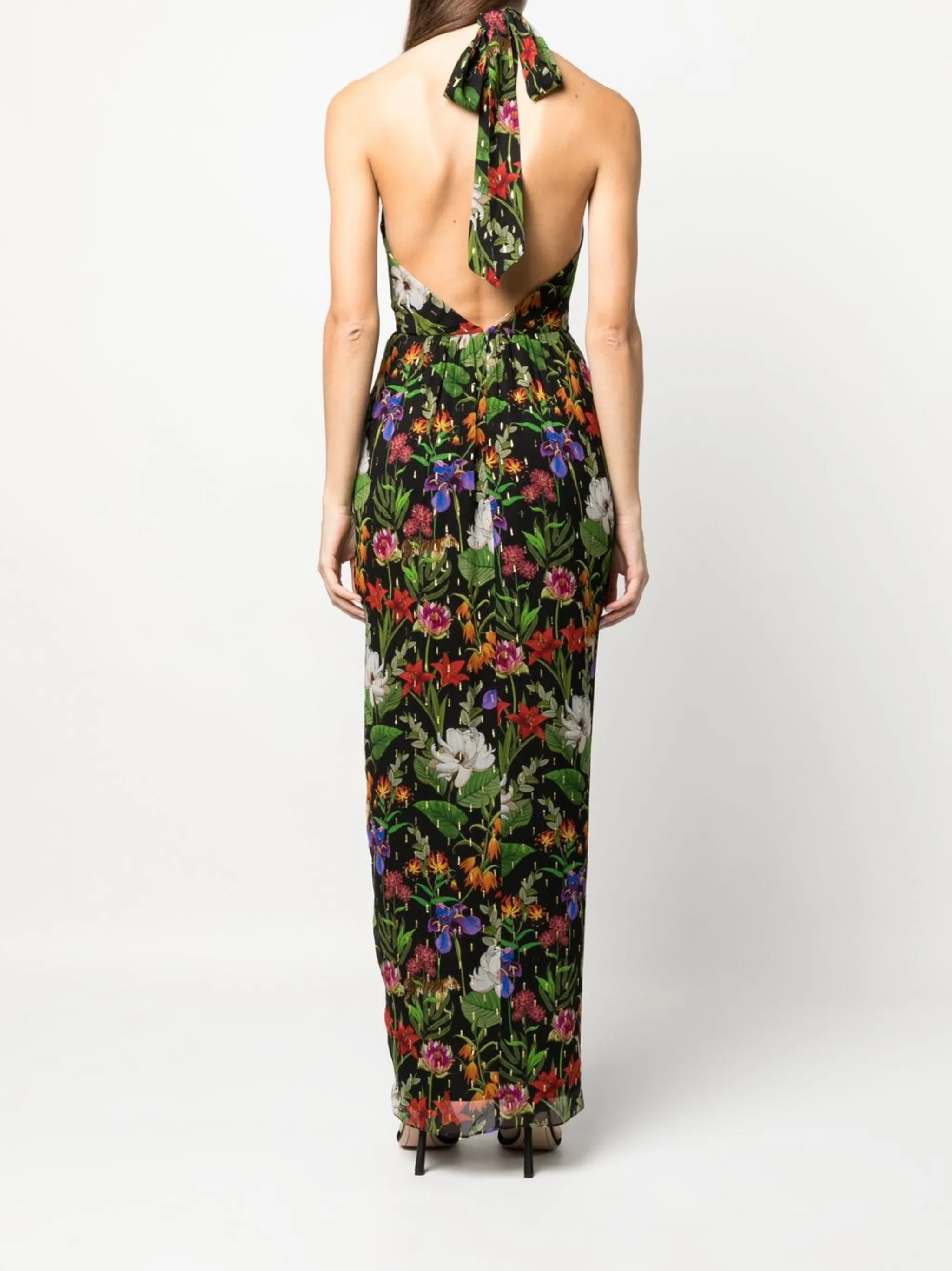 Alyona halterneck dress