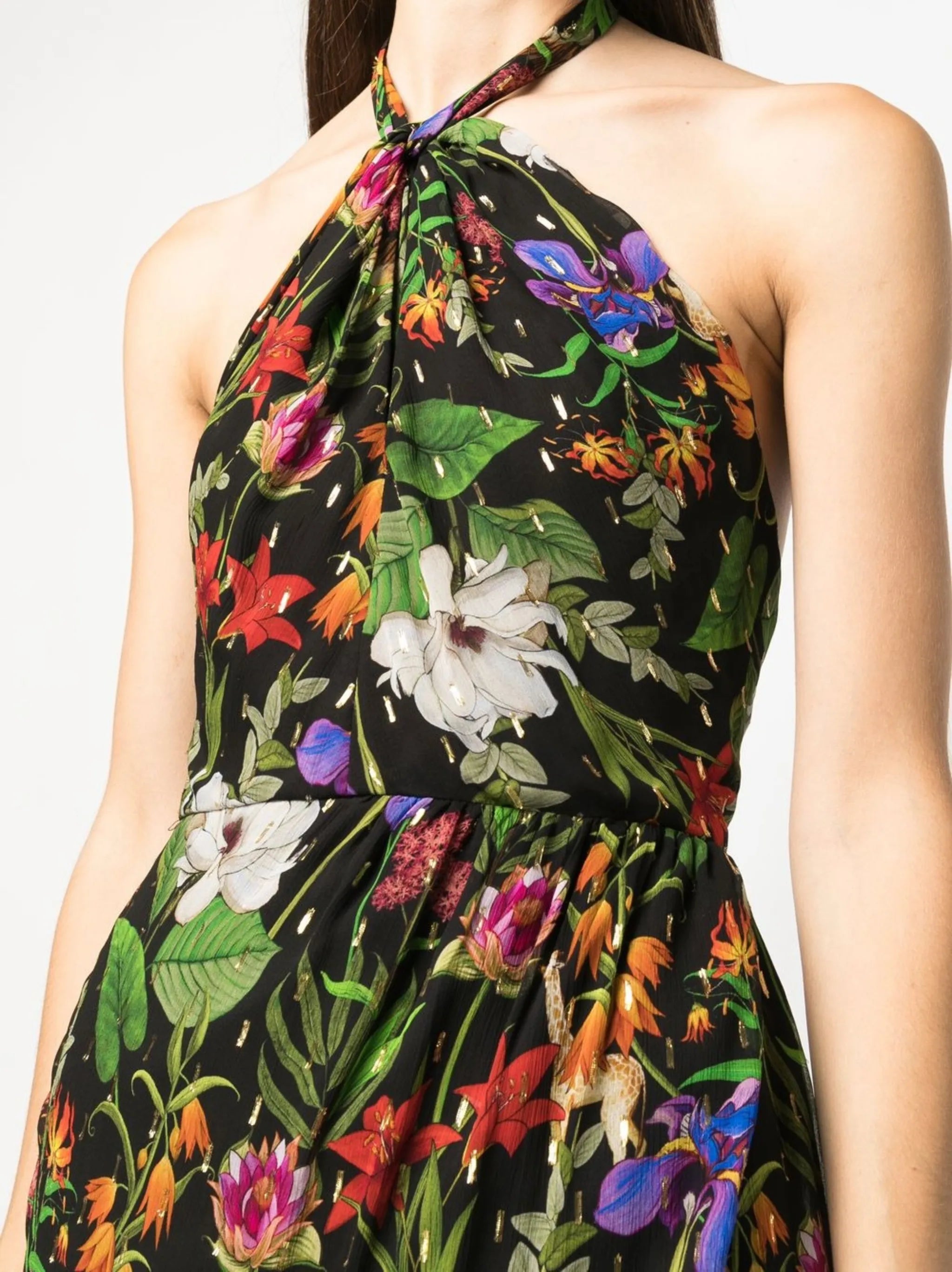 Alyona halterneck dress