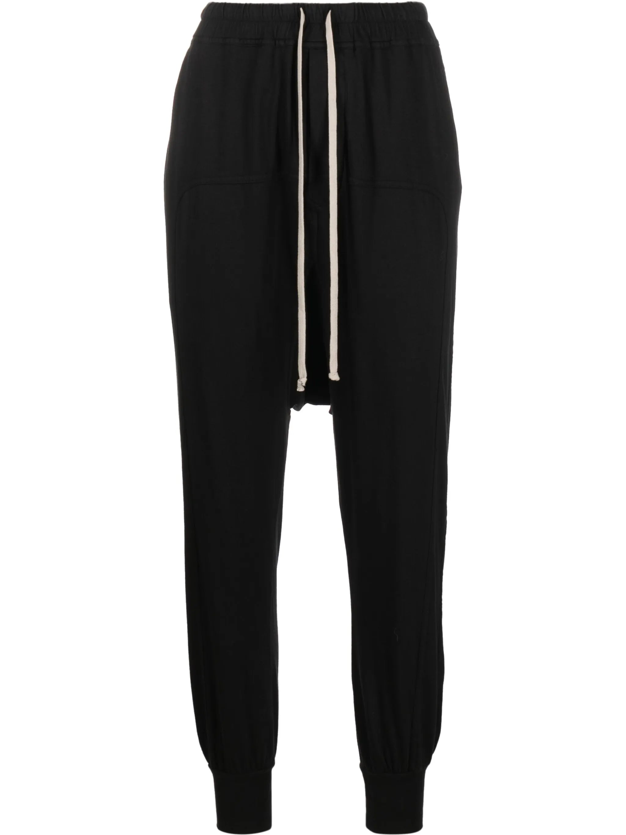 dropped-crotch track pants