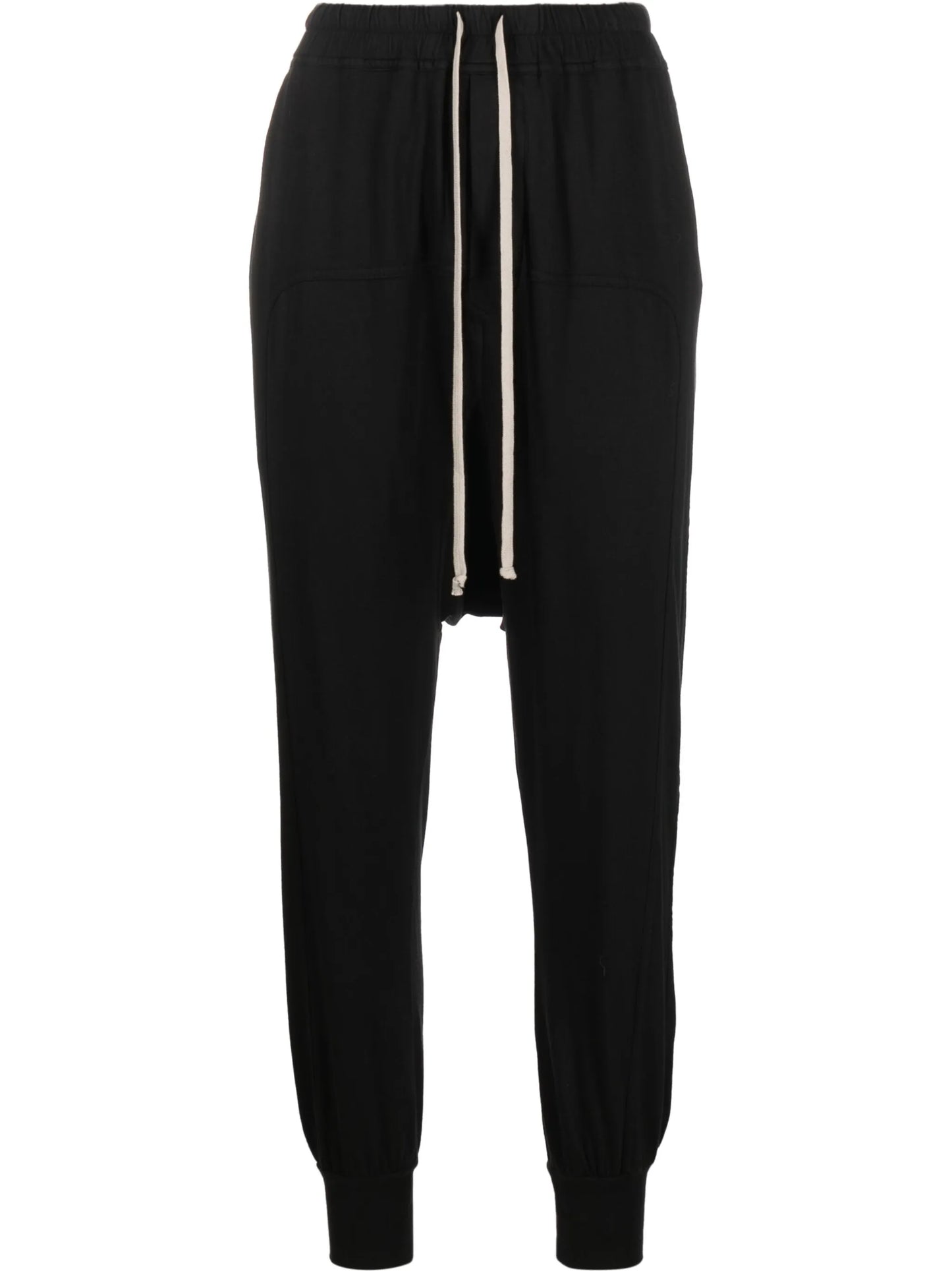 dropped-crotch track pants