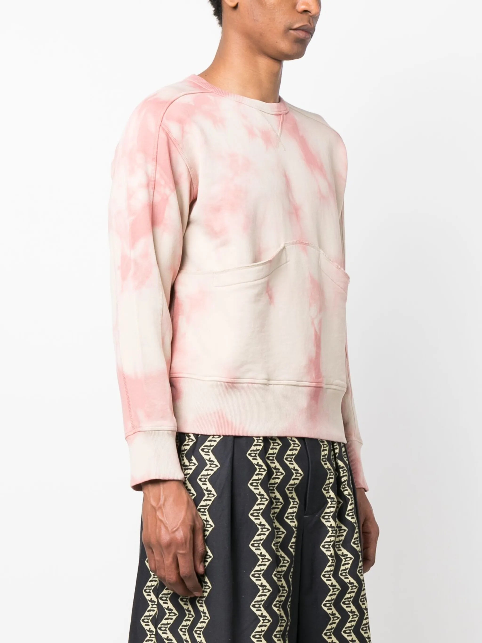 tie-dye crew-neck sweatshirt
