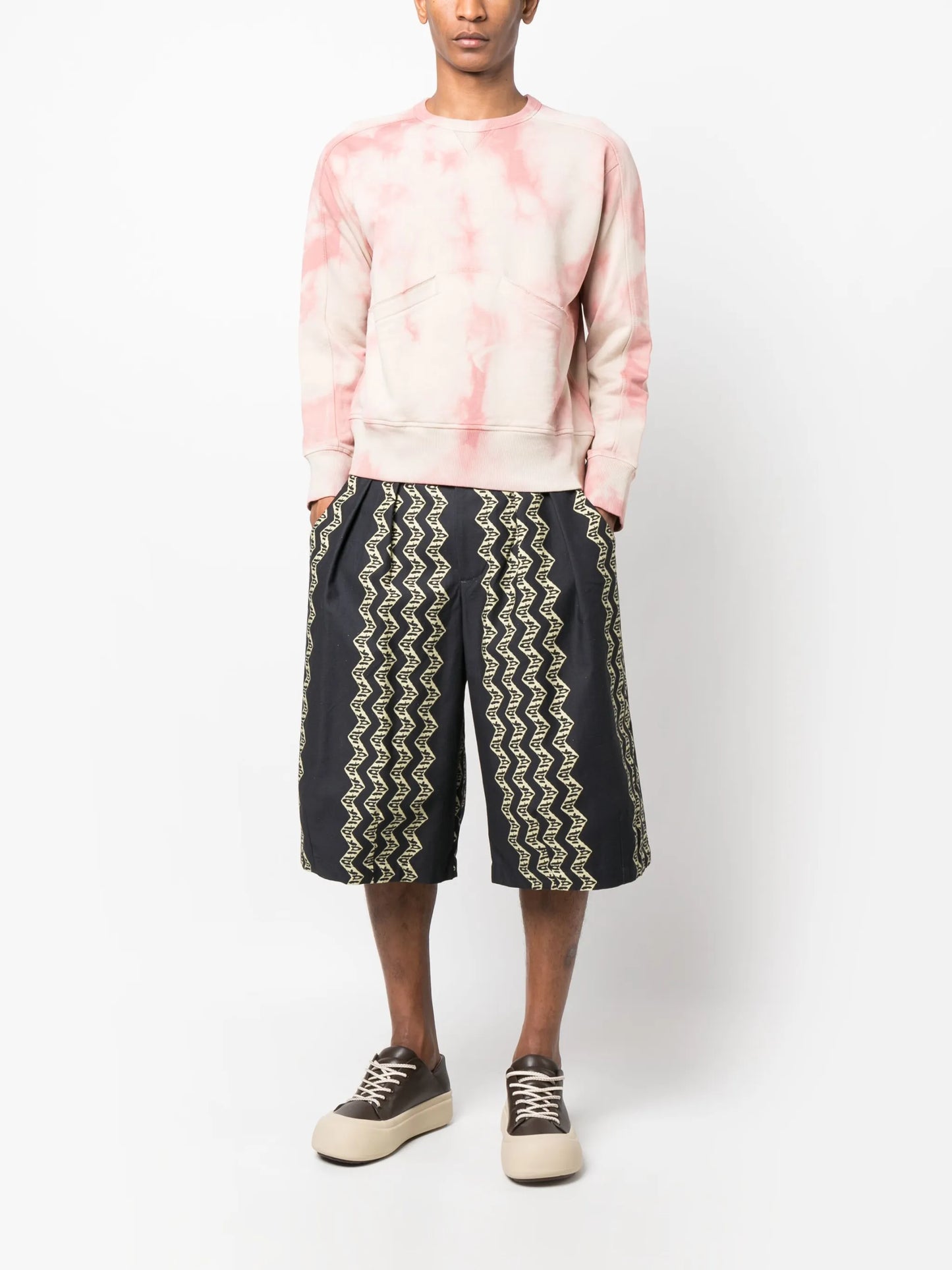 tie-dye crew-neck sweatshirt