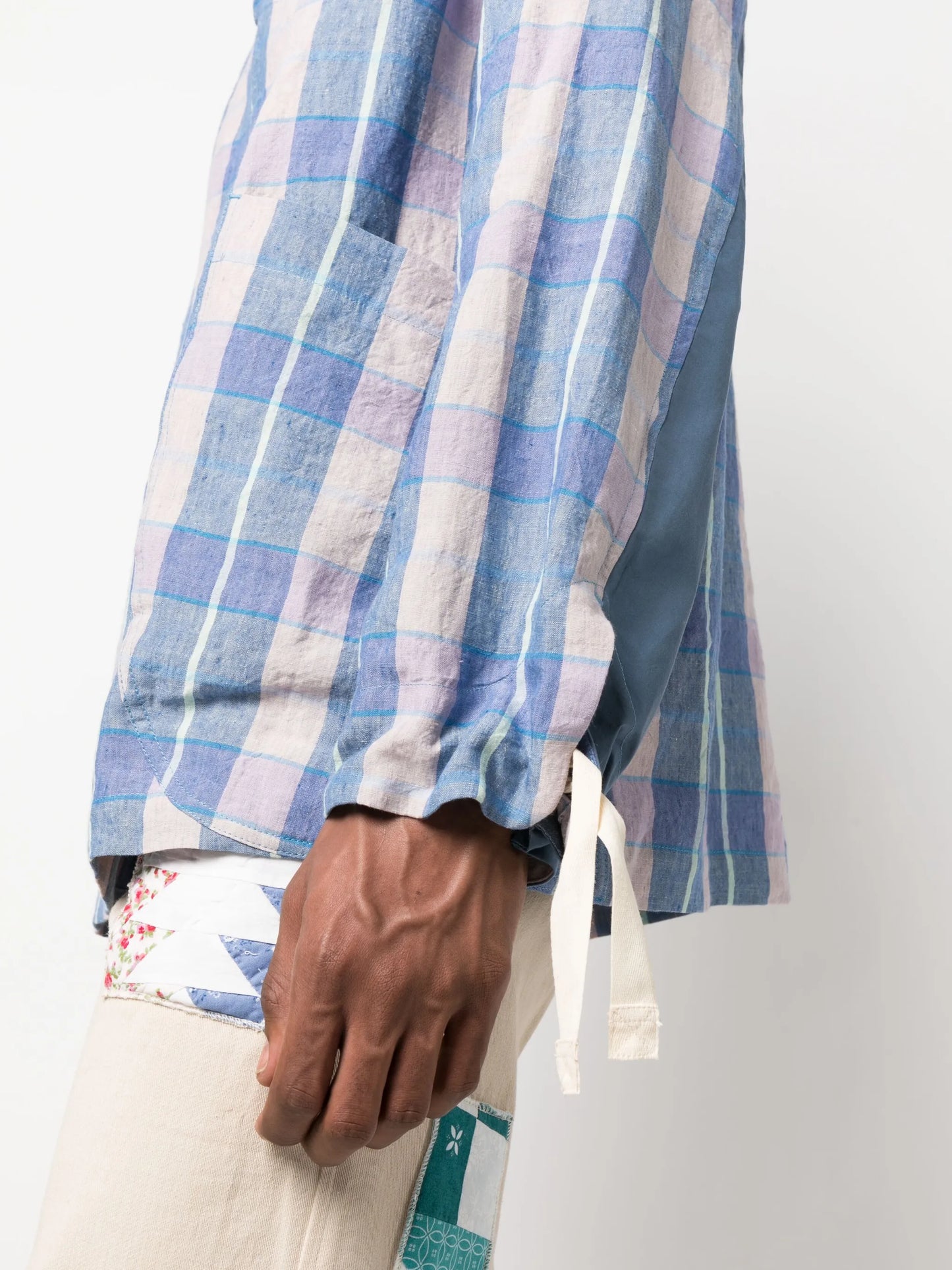 checked pullover shirt