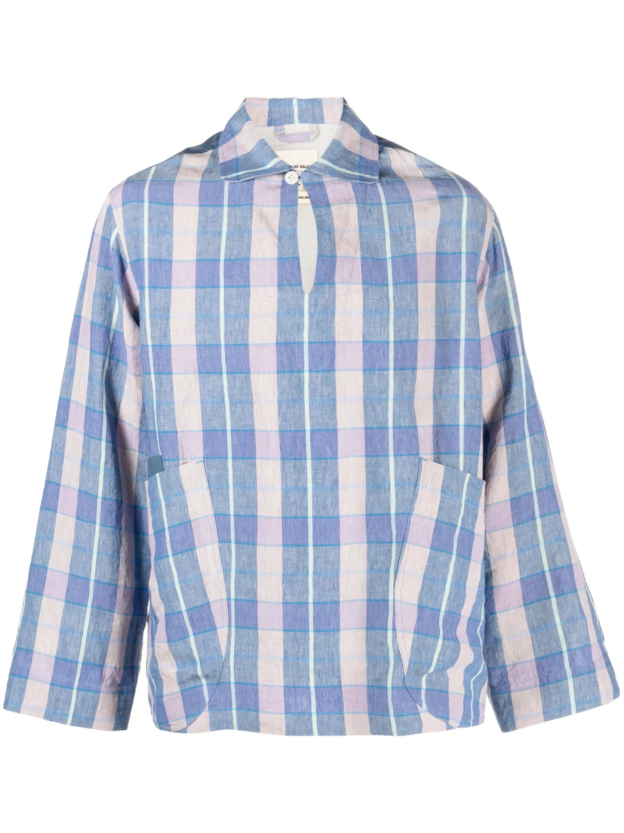 checked pullover shirt