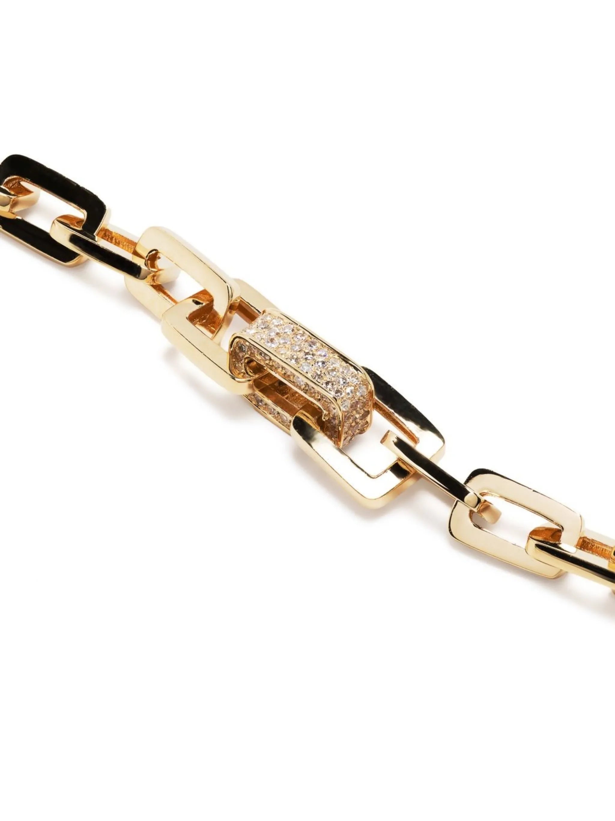 18K yellow gold mini deco diamond bracelet