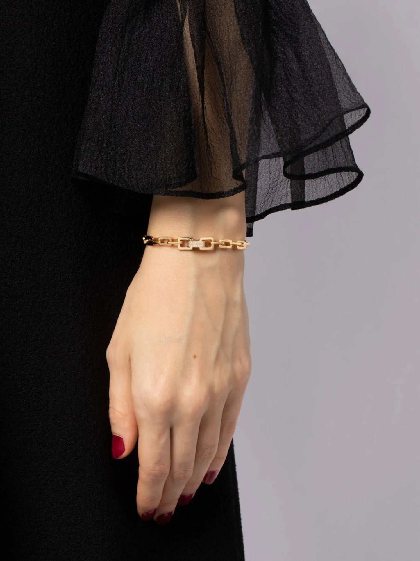 18K yellow gold mini deco diamond bracelet