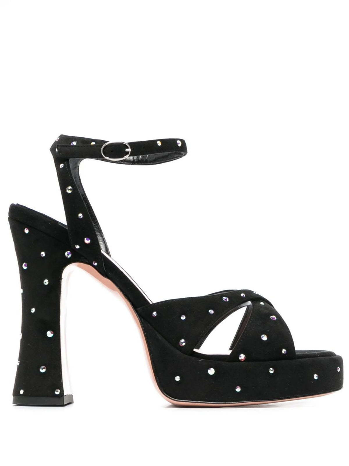Miranda 125mm vegan suede sandals