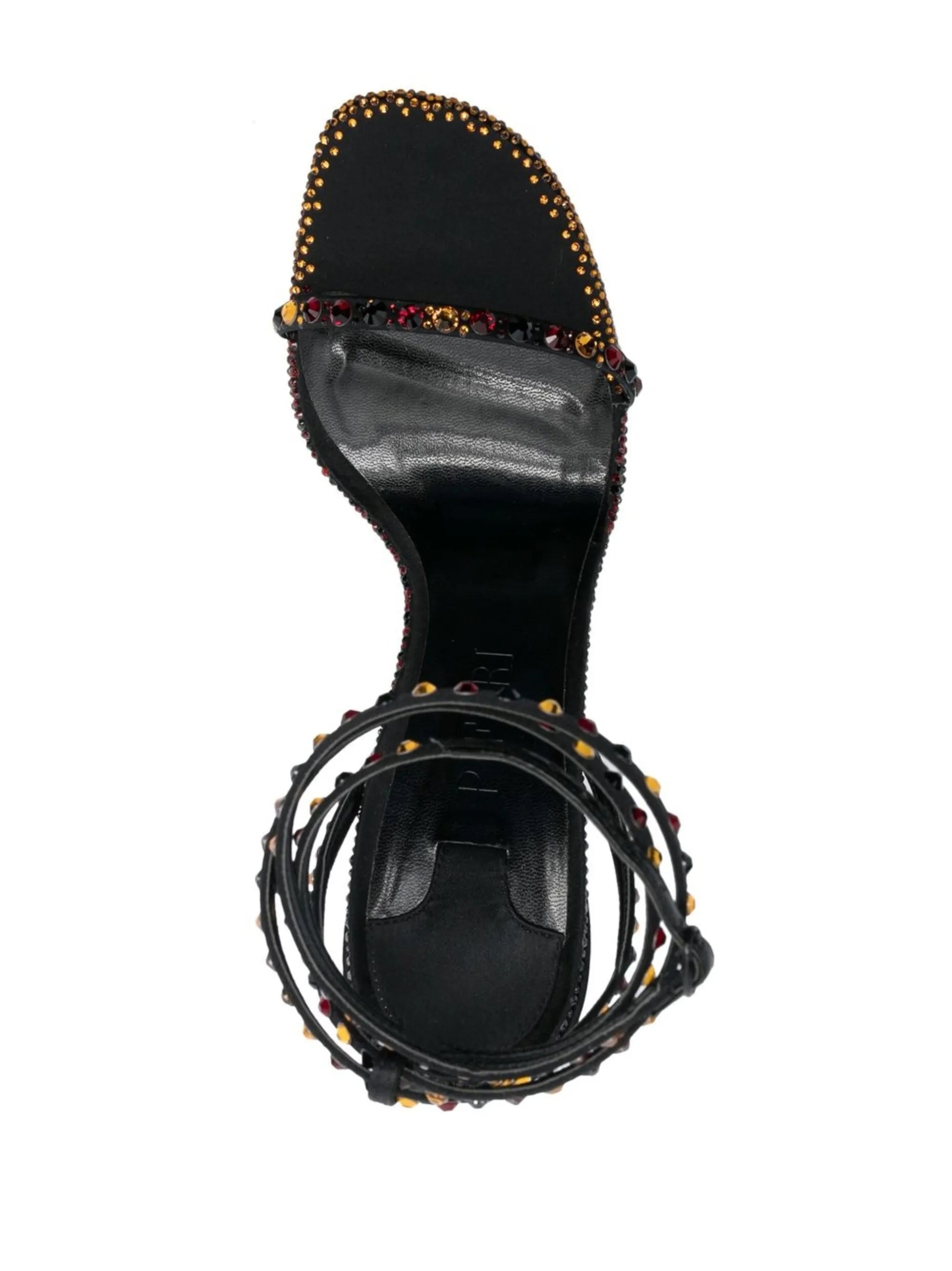crystal-embellished ankle-strap sandals