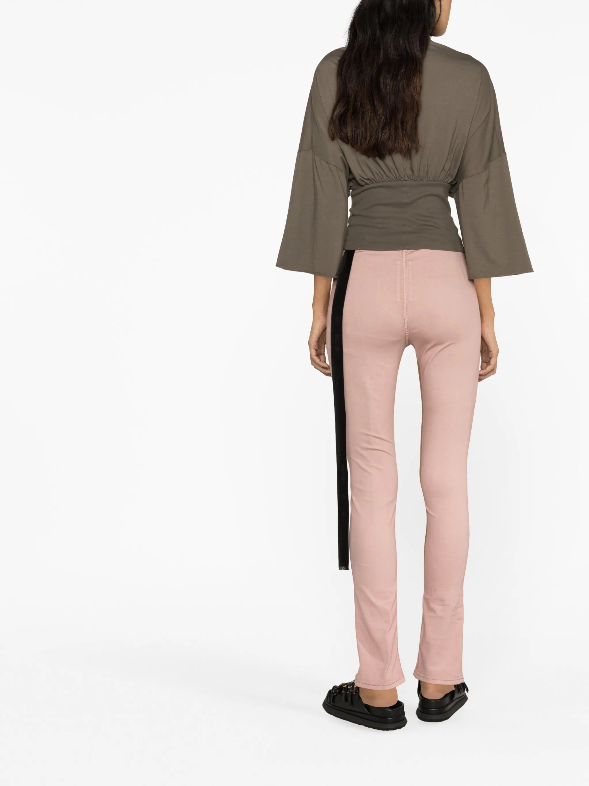 slit-detail leggings
