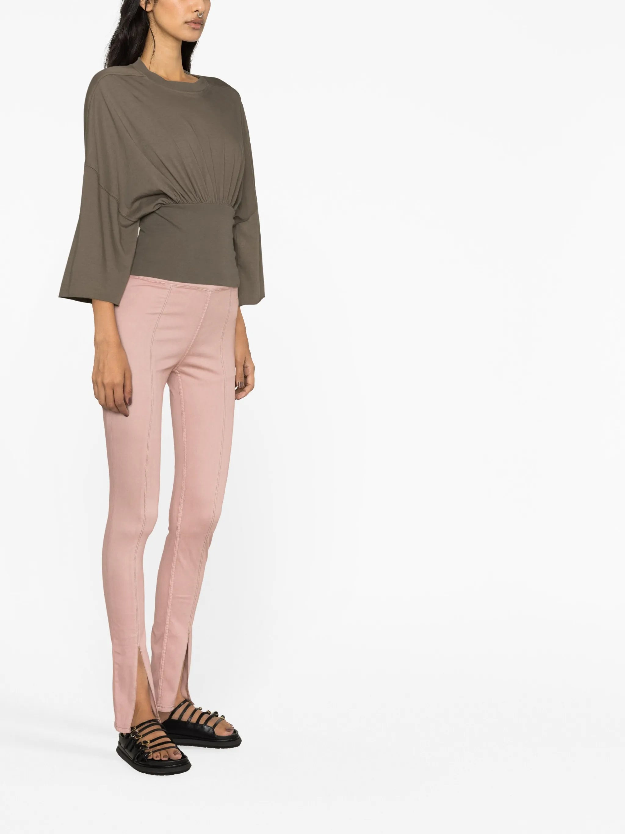slit-detail leggings
