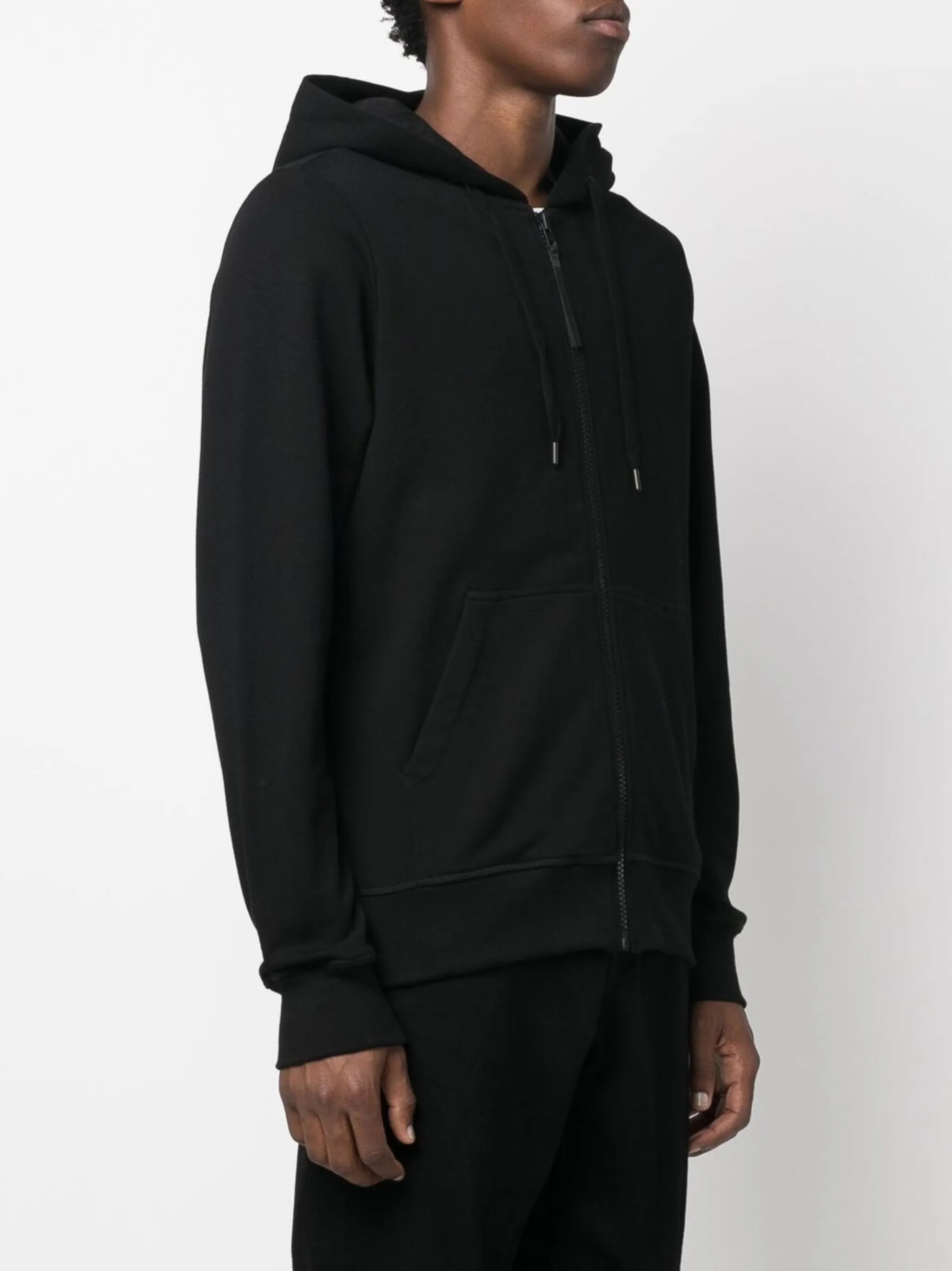 cotton logo-patch hoodie
